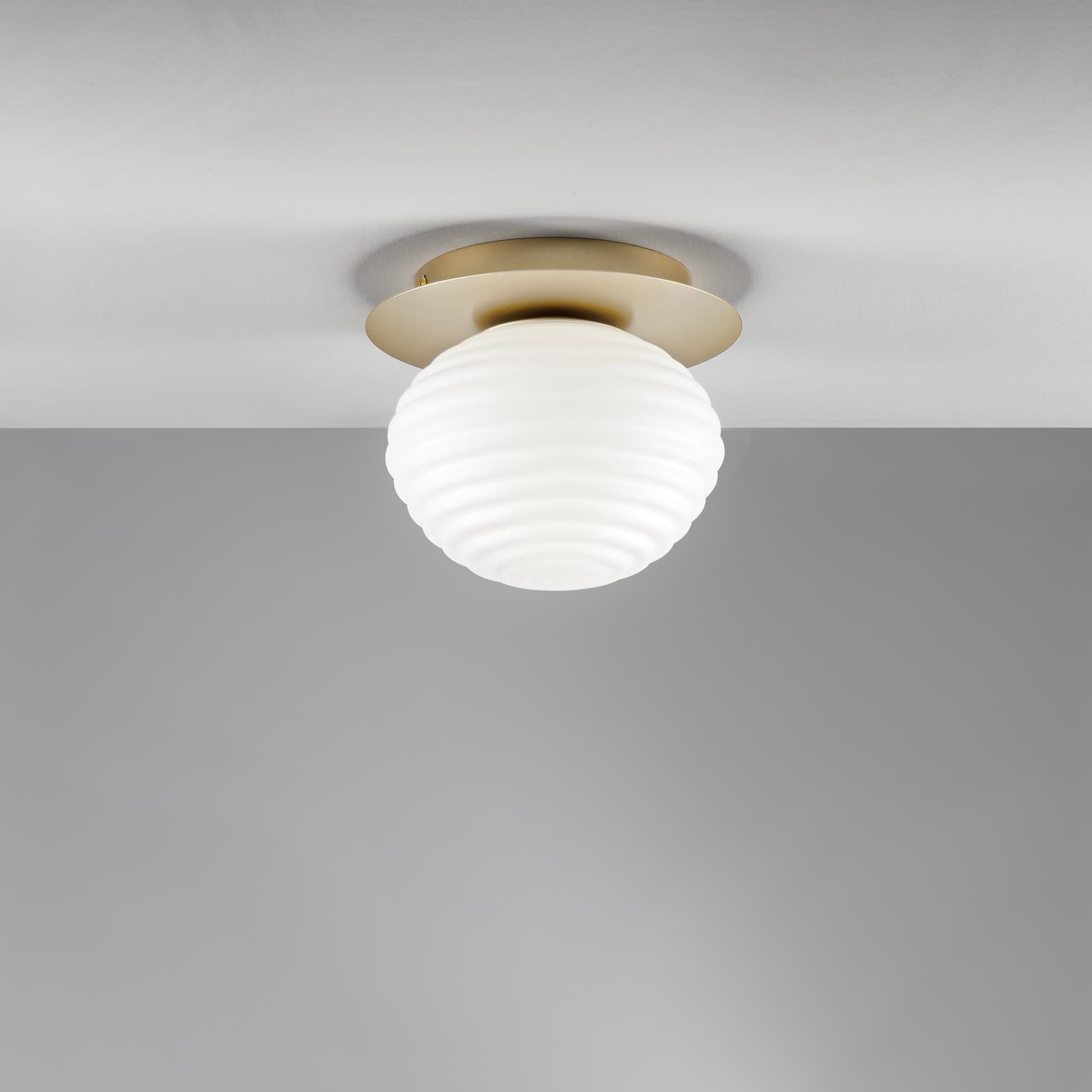 PLAFONIERA RIPPLE ORO 1XE27 20X20X17CM - 2