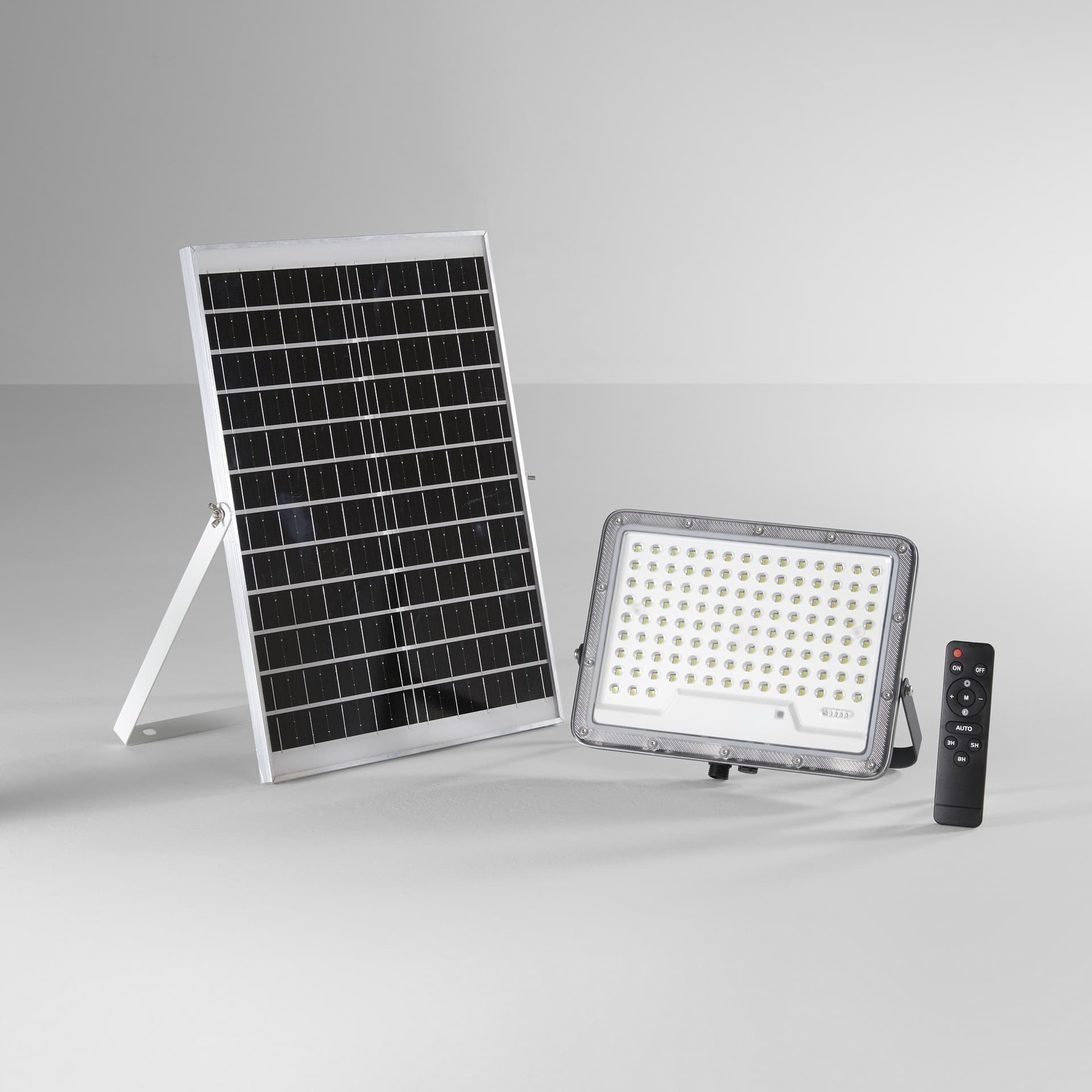 PROIETTORE GLASER 3500LM 4000K CON PANNELLO SOLARE BATTERIA 3.2V 24Ah IP65 28,25X4,77X25,25CM - 2