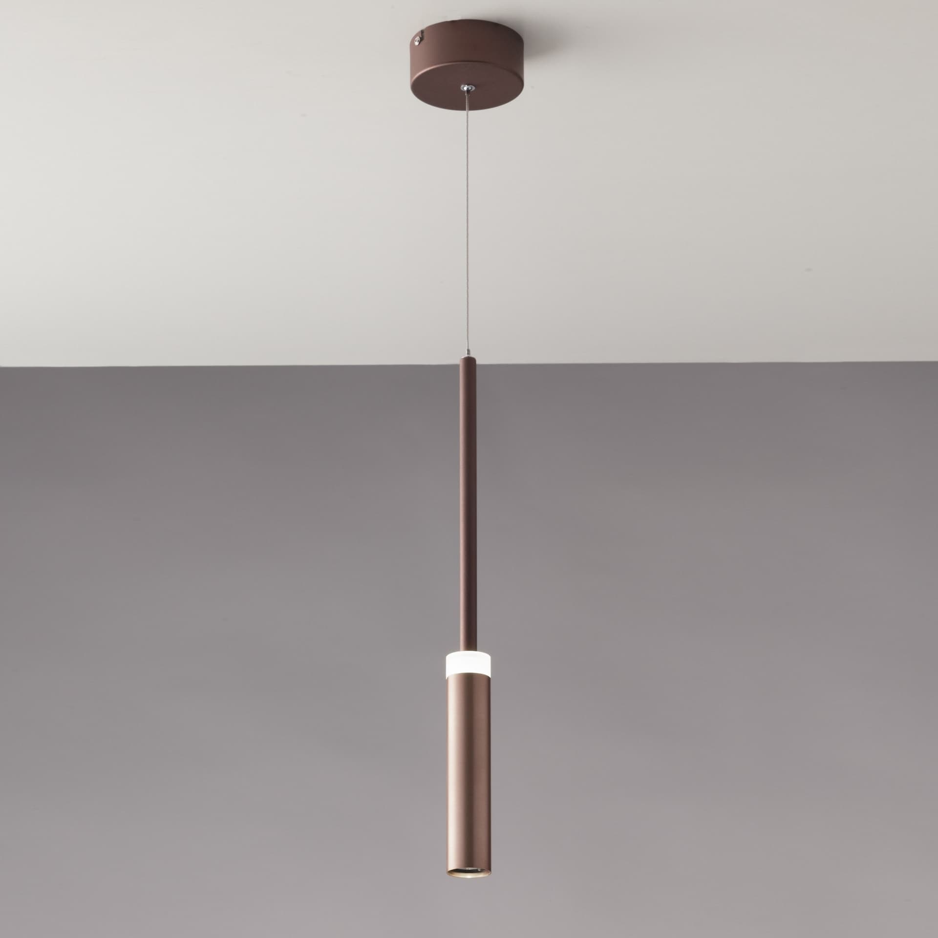 SOSPENSIONE LED CANDLE BRONZO 7W 720LM 4000K 140X4X50CM - 2