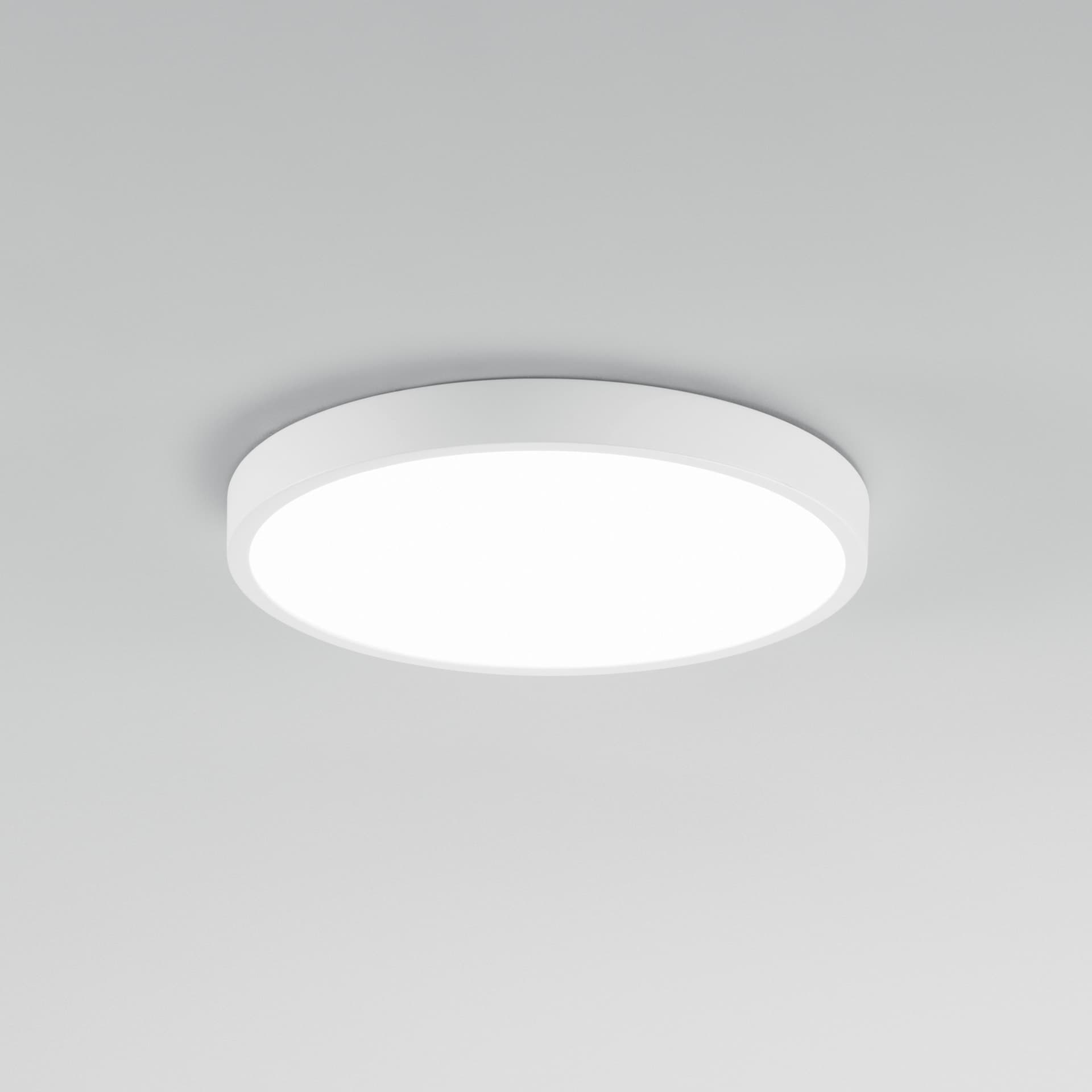 PLAFONIERA LED DOMO BIANCA TONDA 24W 2700LM 4000K IP44 24X2,4CM - 2