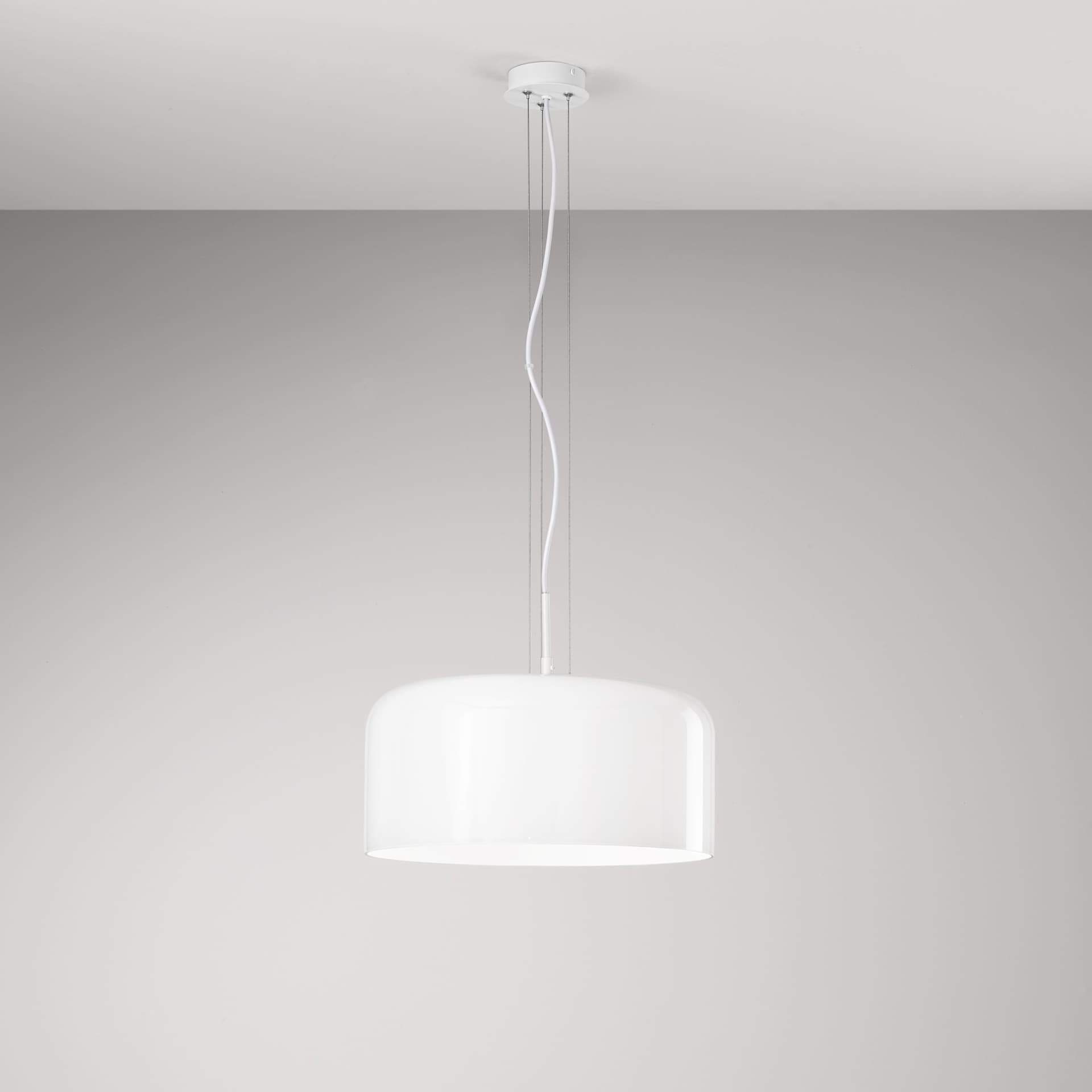 SOSPENSIONE GIBUS BIANCA 1XE27 40X40X150CM - 2