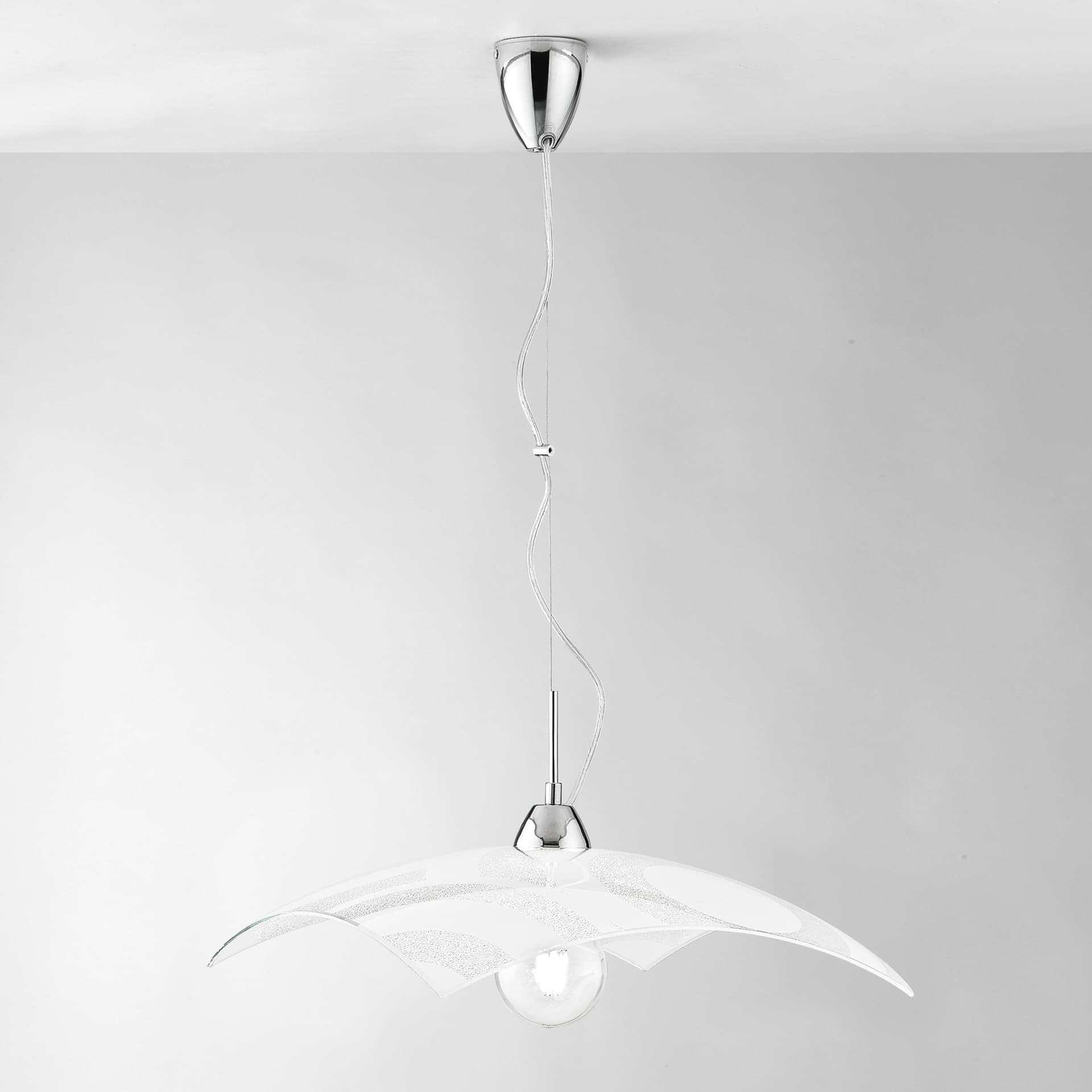 SOSPENSIONE MIRO' BIANCA 1XE27 45X45X110CM - 2