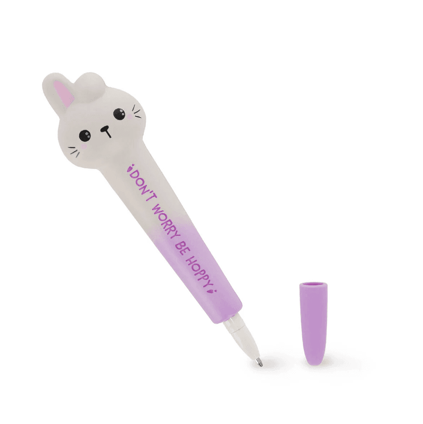 Legami - Penna Gel Antistress - Squeezies - Bunny con inchiostro nero (SQP0005) - 2