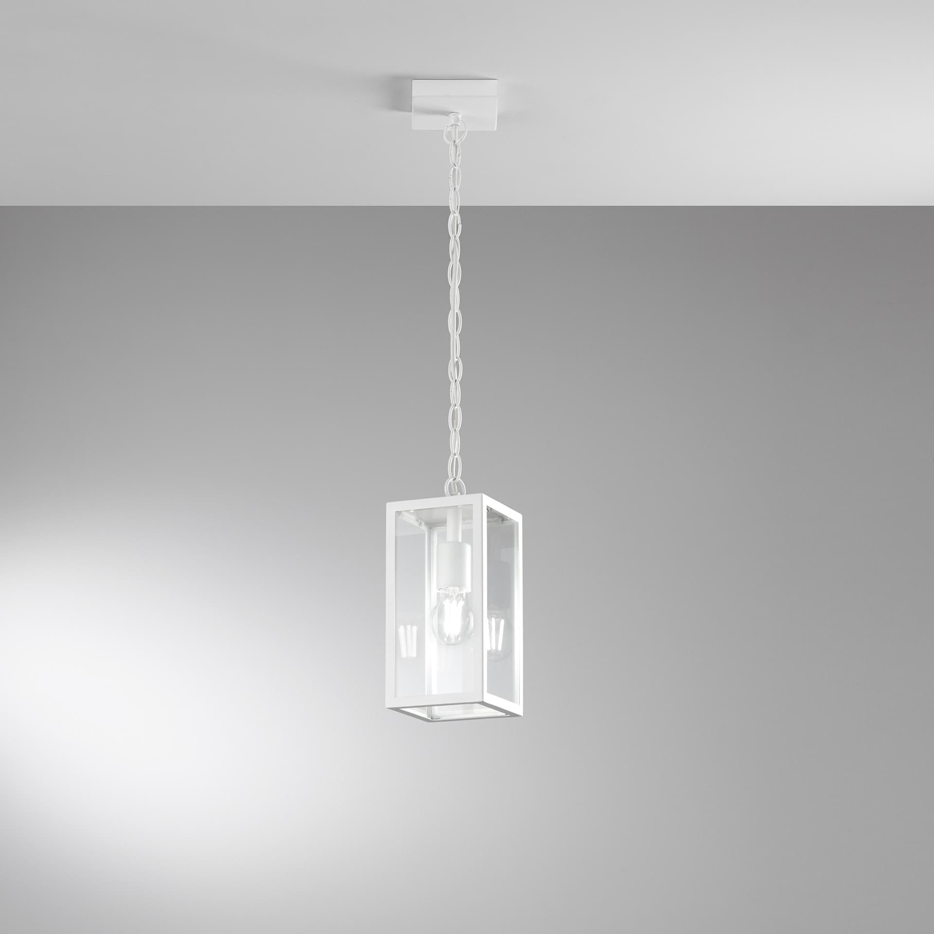 SOSPENSIONE MIRAGE BIANCA 1XE27 IP44 13X13X90CM - 2