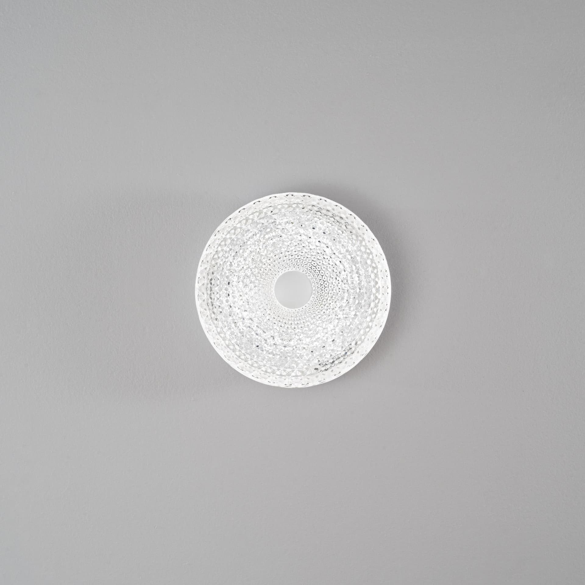 PLAFONIERA LED UNIKA IN ACRILICO BIANCO CON DIFFUSORE EFFETTO DIAMANTATO 18W 2430LM CCT 3000/4000/6500K 29X7,5X29CM - 2