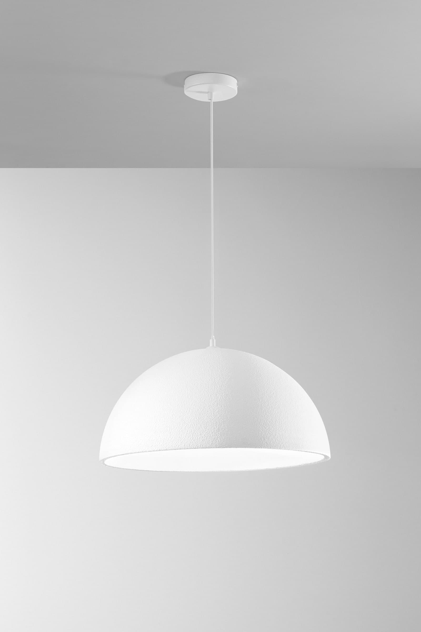 SOSPENSIONE XENIA BIANCA IN PU 1XE27 50X25CM - 2
