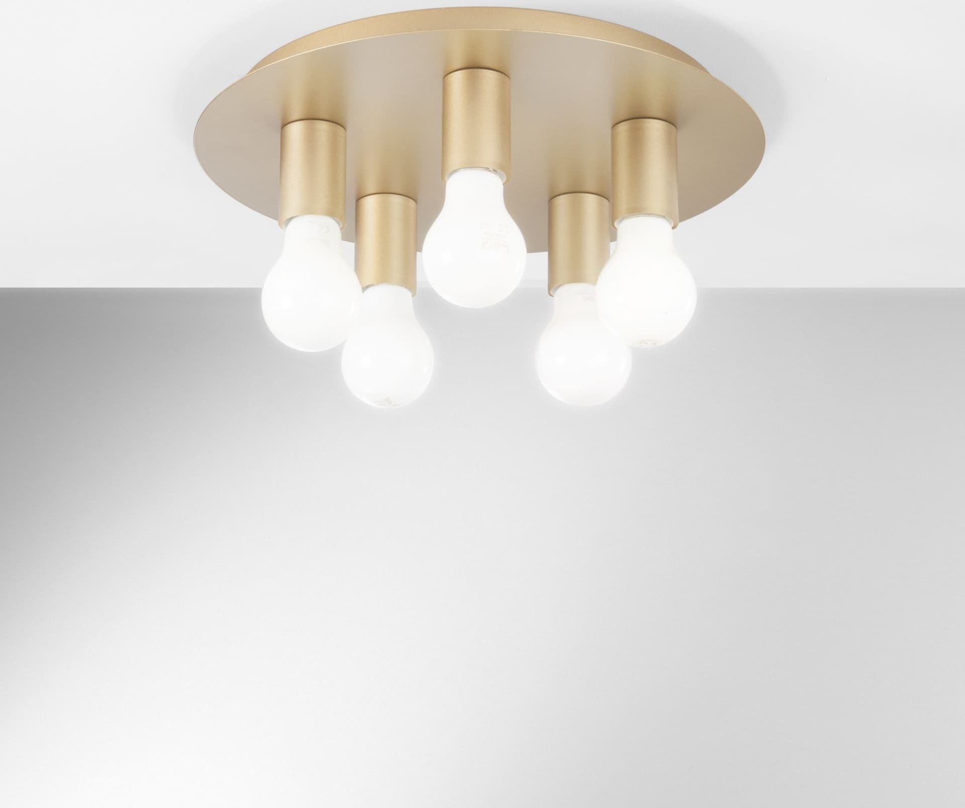 PLAFONIERA STRIKE ORO 5XE27 35X35X86CM - 2