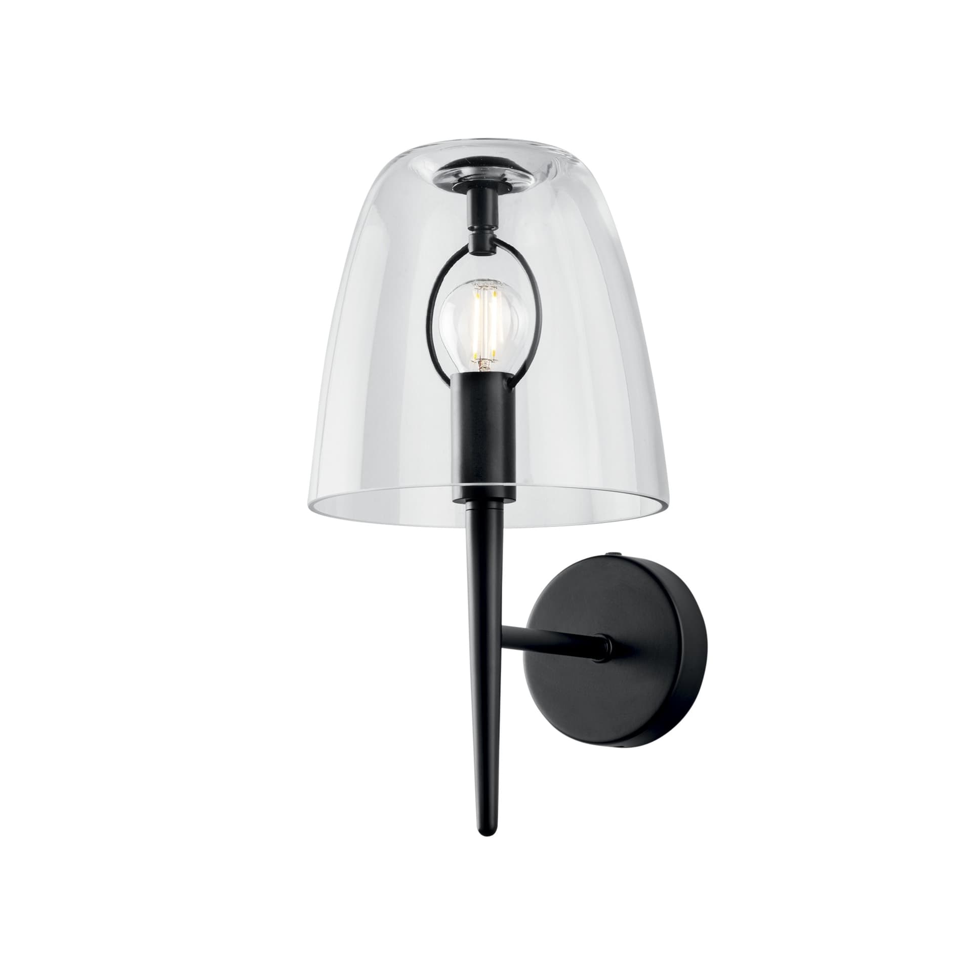 Applique Moderna Design versatile Bianca e Trasparente E14 - 3