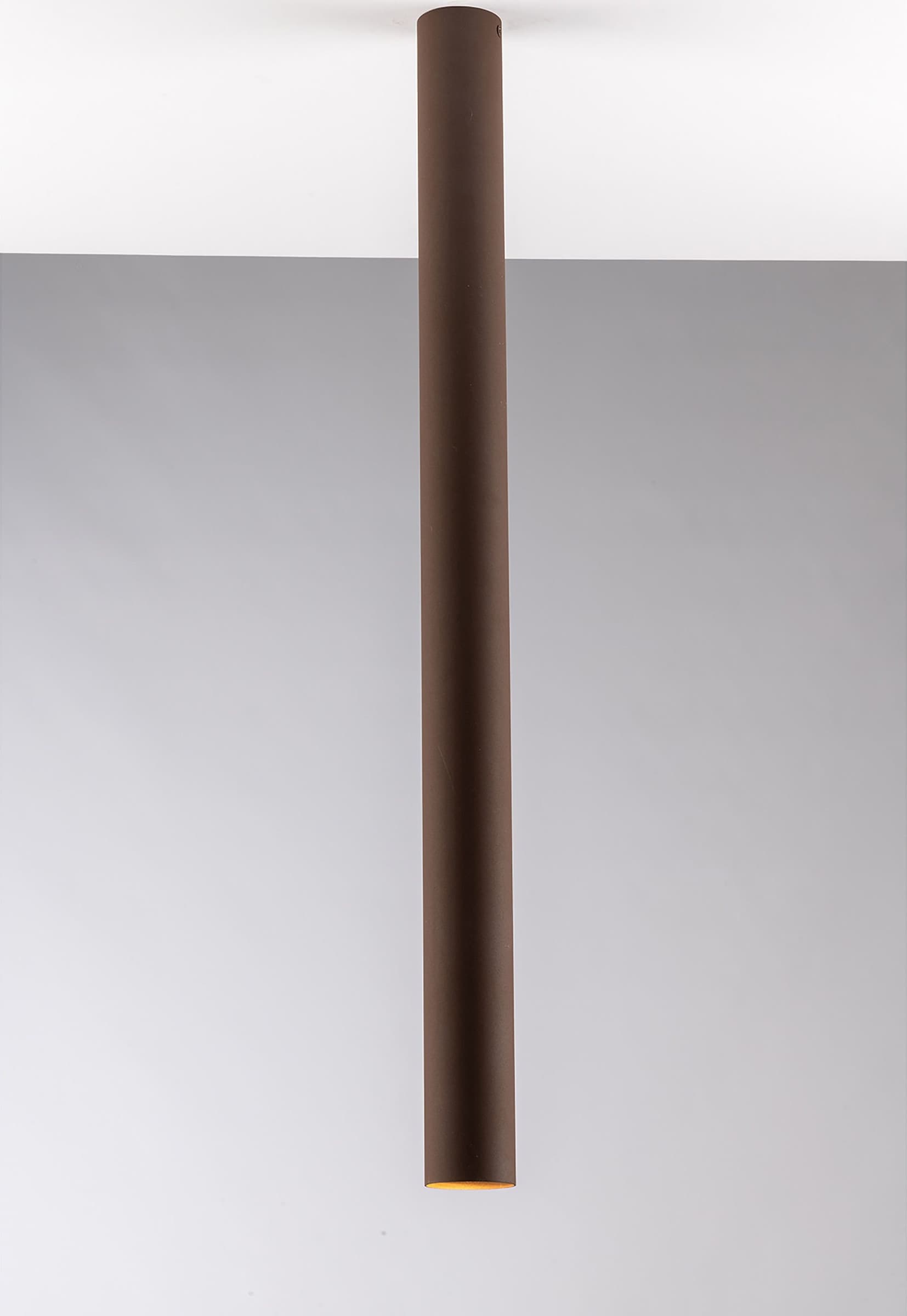 PLAFONIERA FLUKE TONDA CORTEN 1XGU10 5,5X5,5X75CM - 2