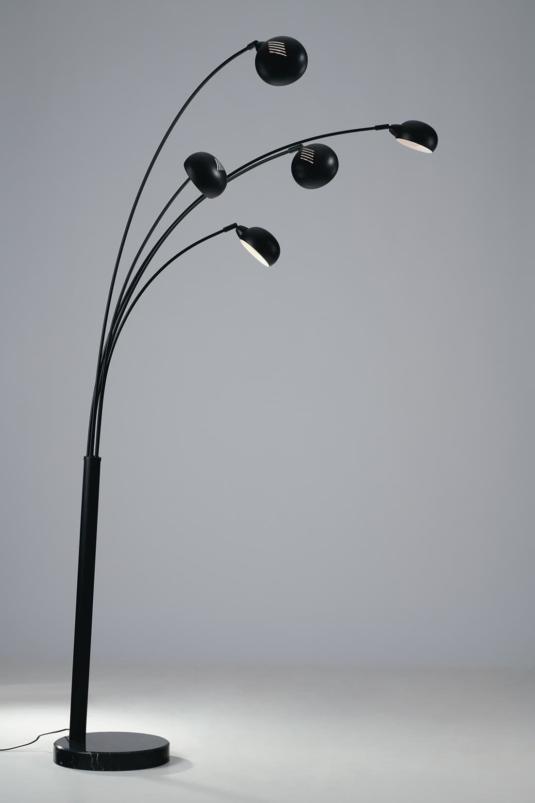 PIANTANA ERACLE NERA 5XE14 108X35X219CM - 2