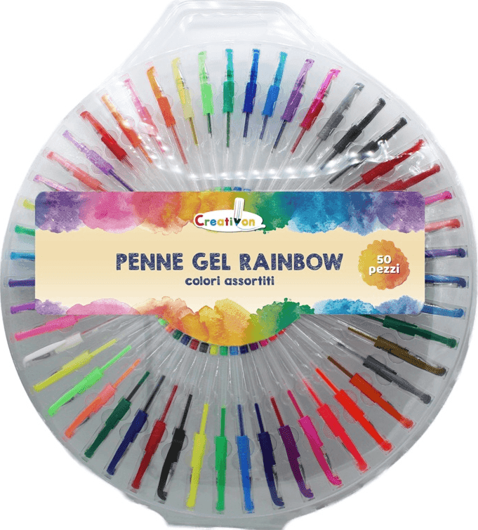 IBS - Penne gel raimbow multicolore 50 colori