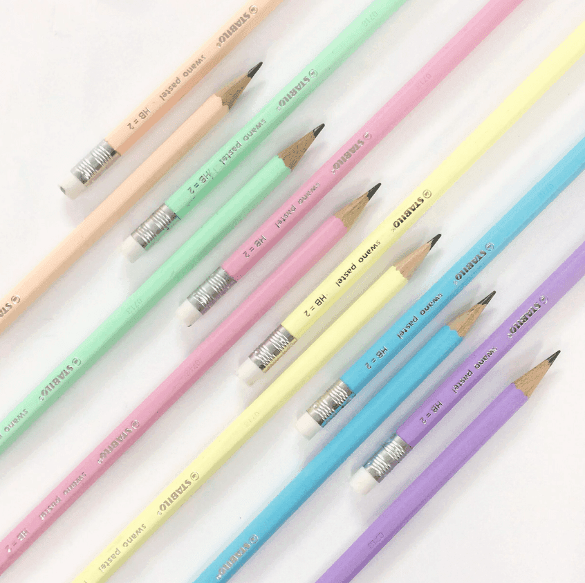 Stabilo - Matita in grafite con gommino Swano Pastel Blister con 12 matite (F52269) - 2