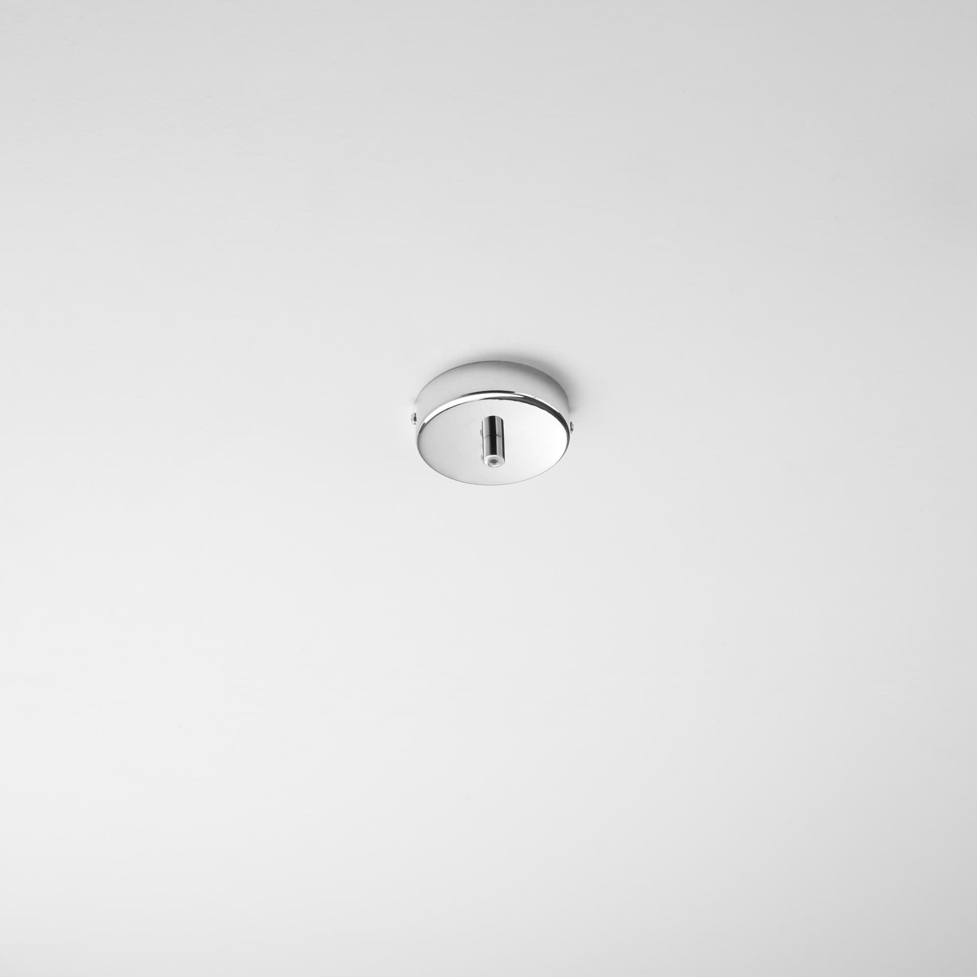 MONTATURA TONDA CROMO A 1 FORO 10X4CM - 2