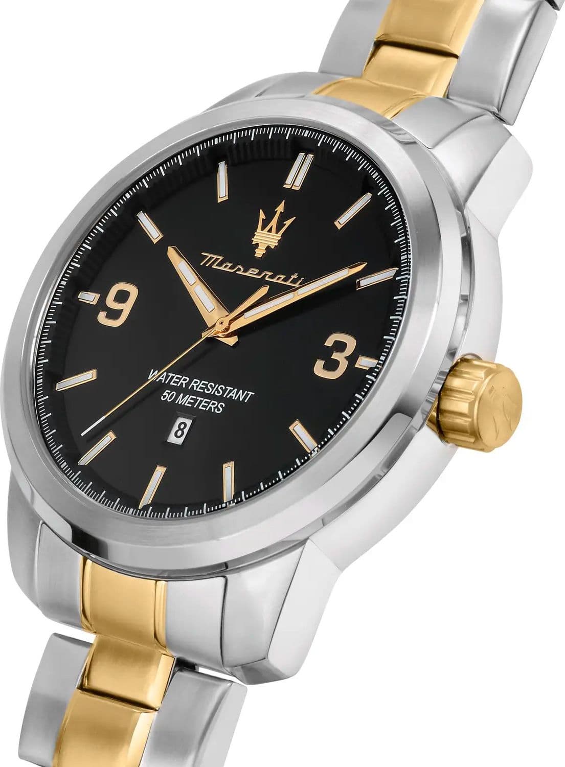 Maserati Successo – Orologio Uomo Oro Acciaio con Datario (R8853121009) - 2