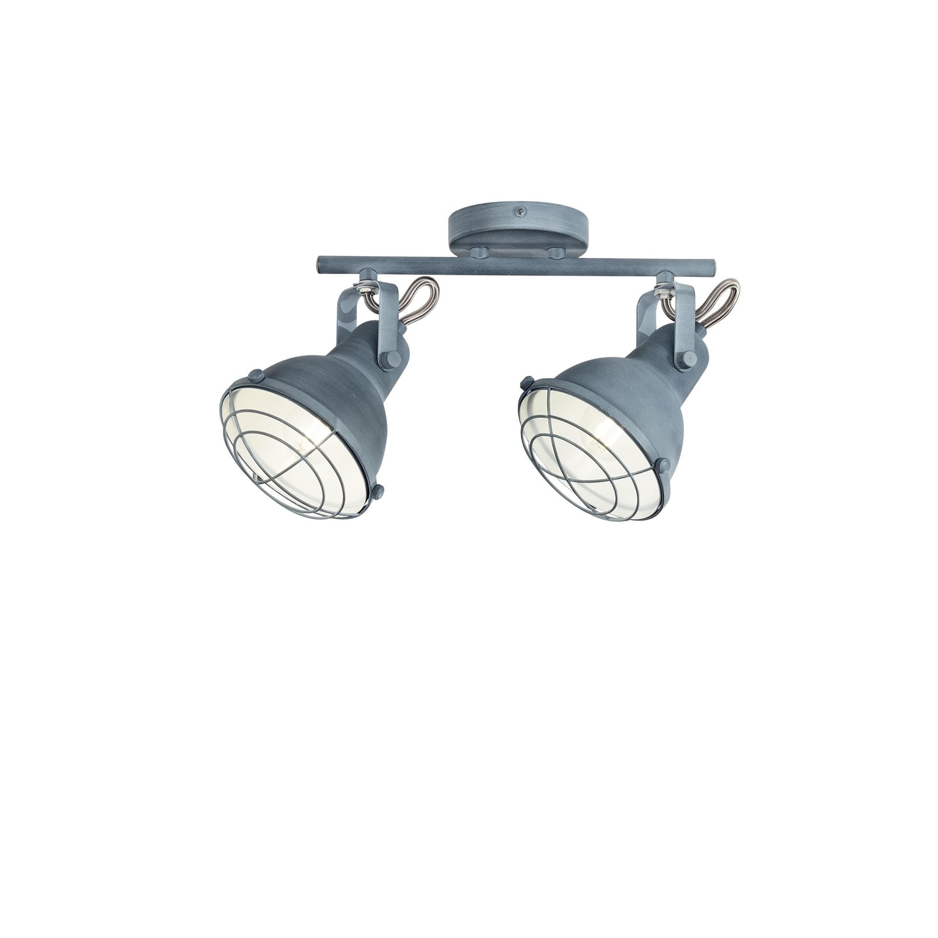 Applique Moderna Spot 2 Luci E14 Grigio e Bianco