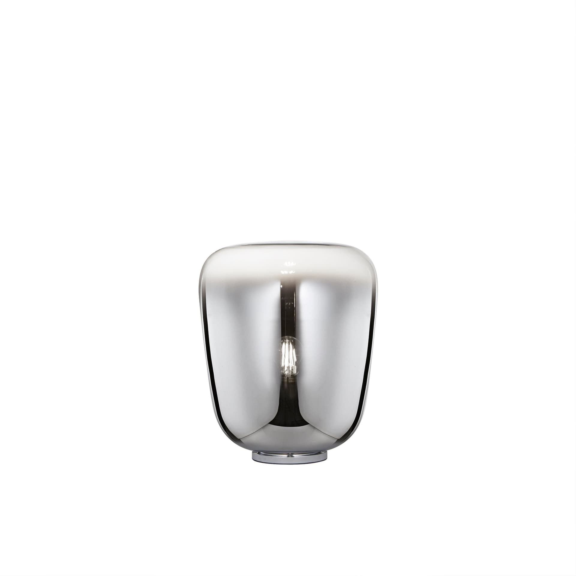 LUME SMOKE CROMO 1XE27 33X39,8CM