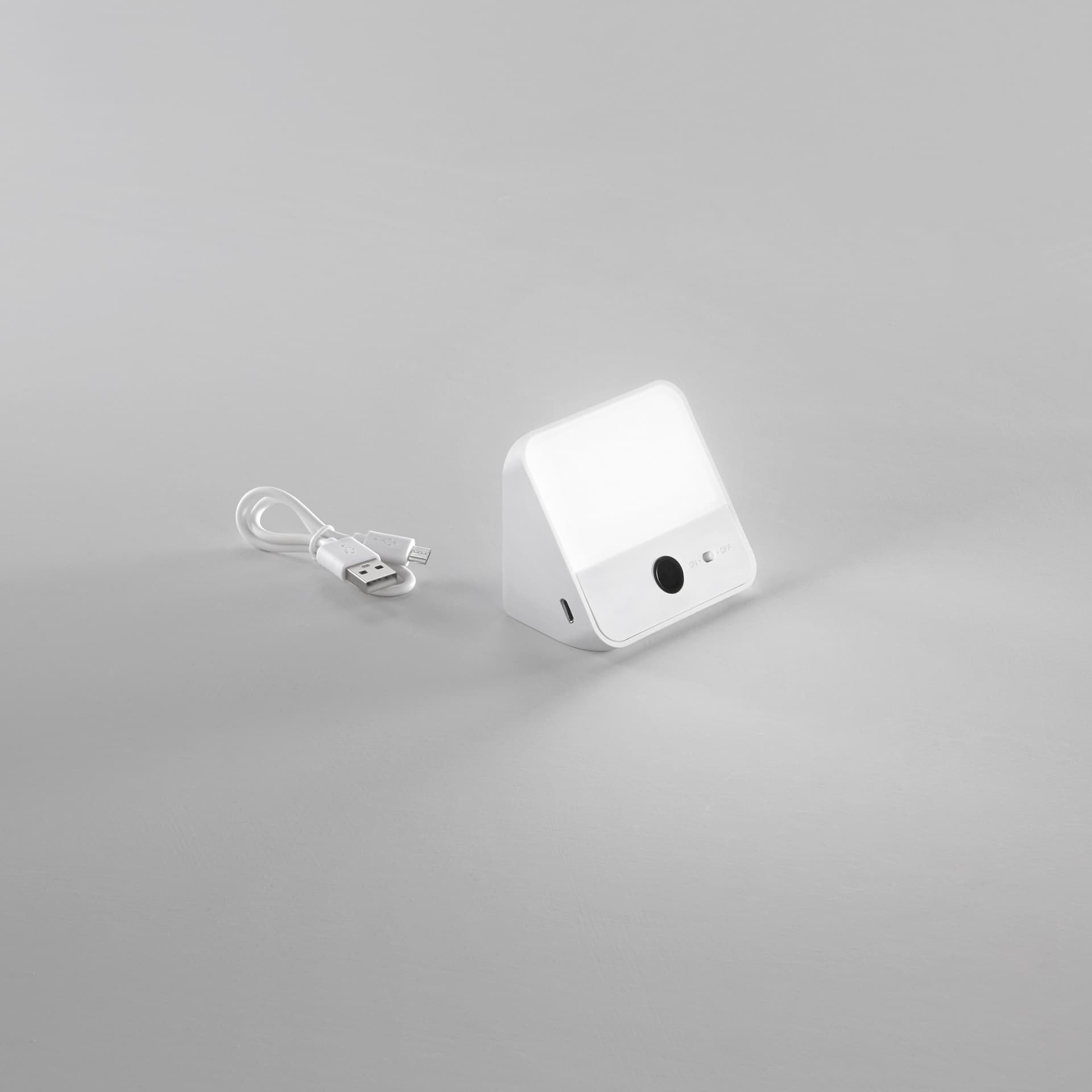 LAMPADA LED AURIKA RICARICABILE BIANCO LED 1,25W 100LM 3000K DIMM. CON SENSORE 7,6X3,9X7,33CM - 2
