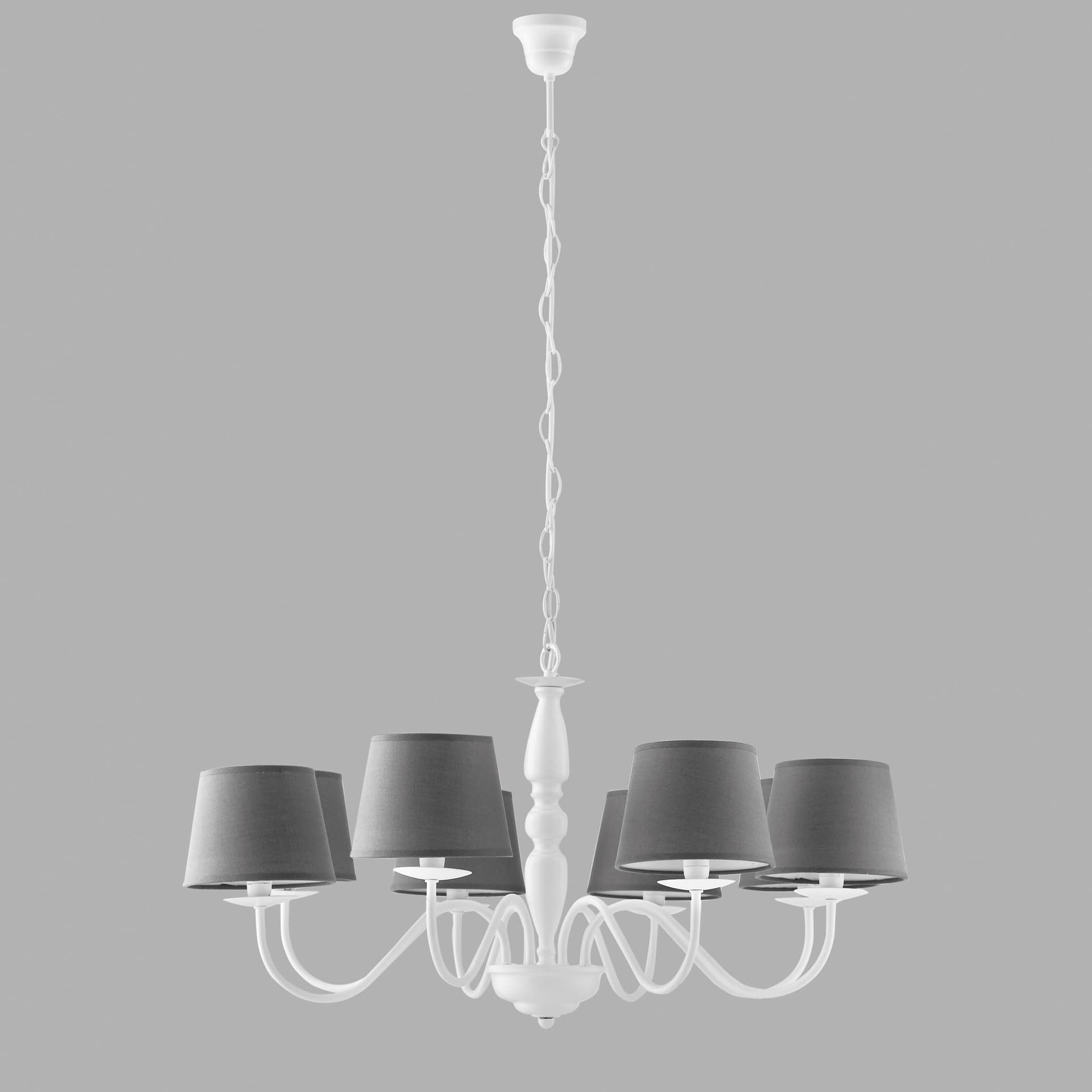 LAMPADARIO FAVOLABIANCO/GRIGIO 8XE14 79,3X122,5CM - 2