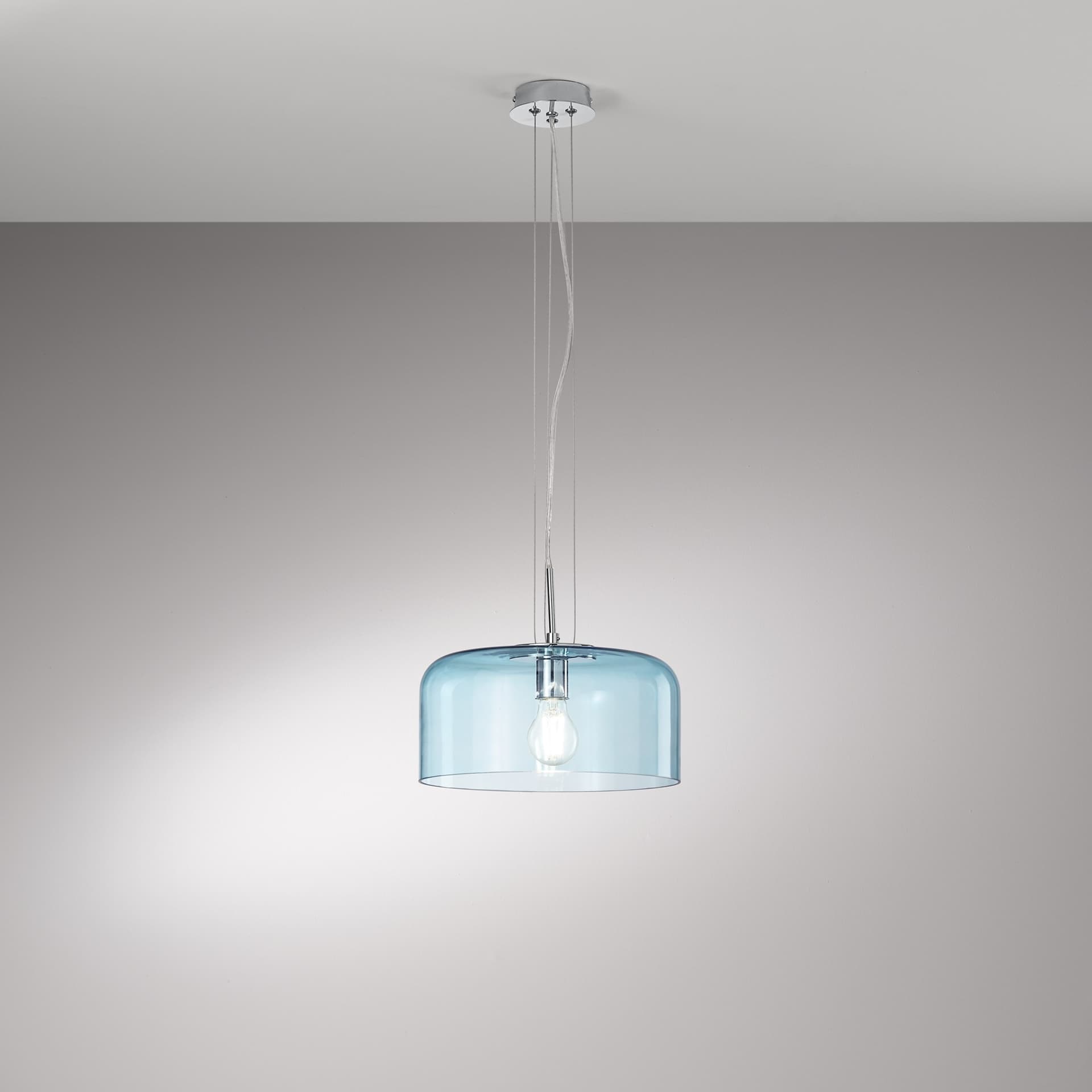 SOSPENSIONE GIBUS TURCHESE 1XE27 30X30X150CM - 2