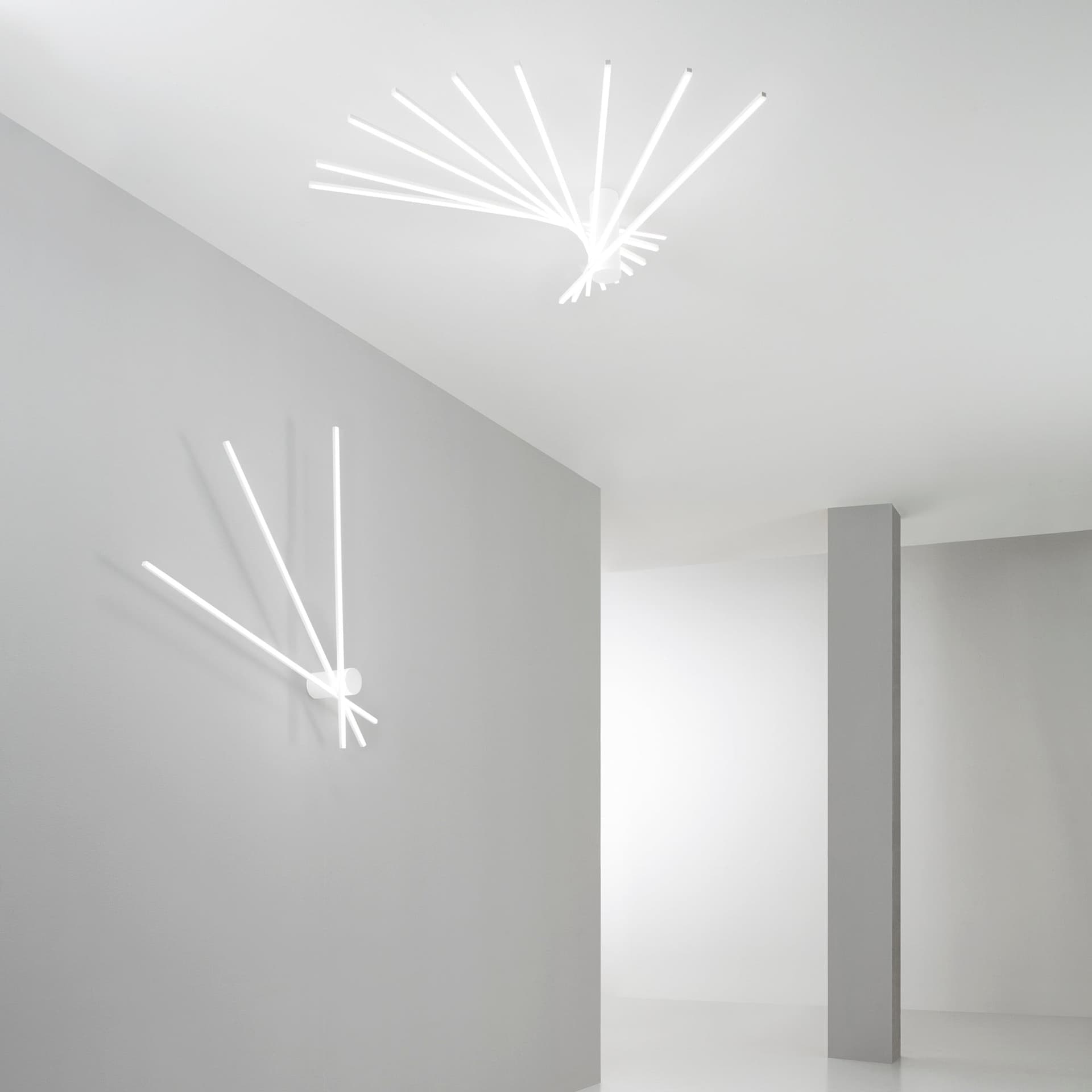 PLAFONIERA LED SHANGHAI BIANCA 27W 3750LM 3000K 92X100X14,5CM - 2