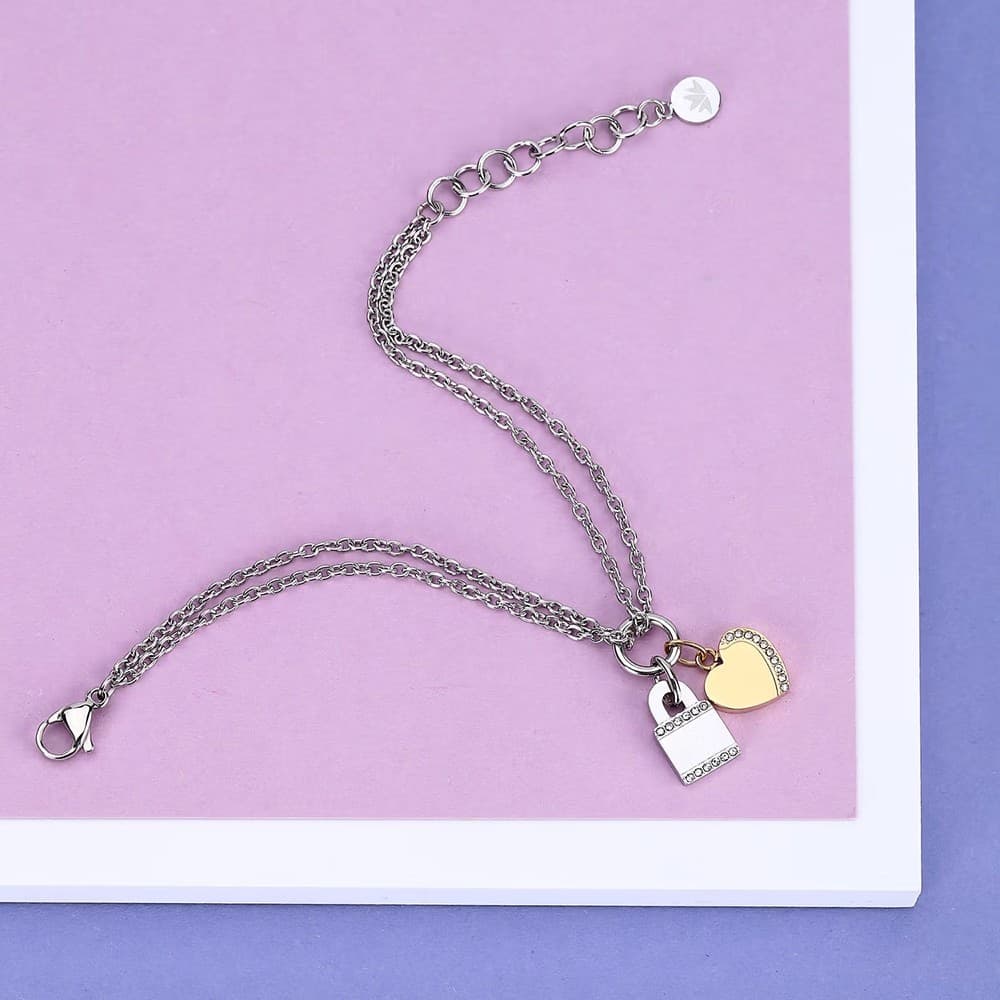 Bracciale MORELLATO donna Mascotte cuore / lucchetto (SAVL13) - 5
