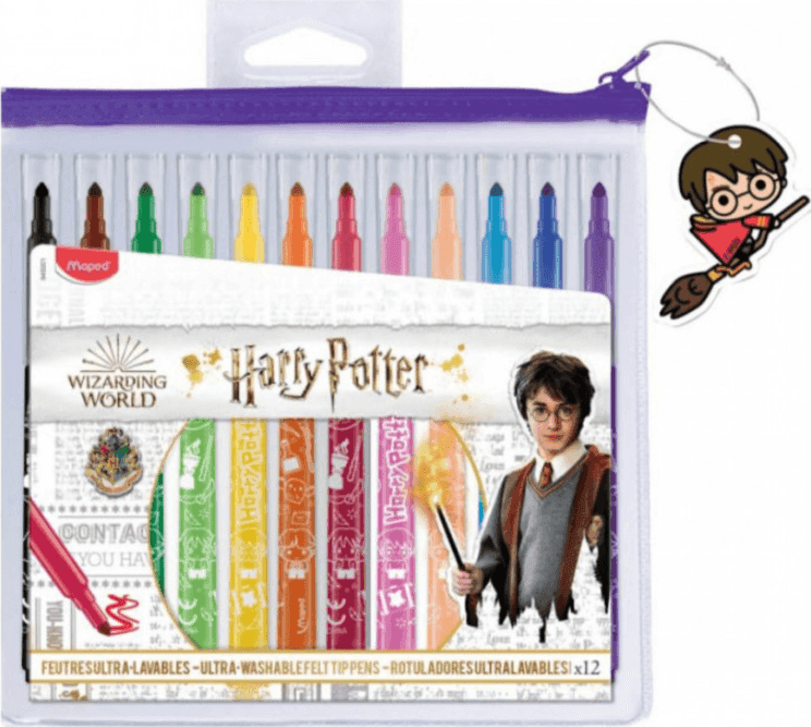 Maped - Harry Potter Pennarelli 12 Colori assortiti