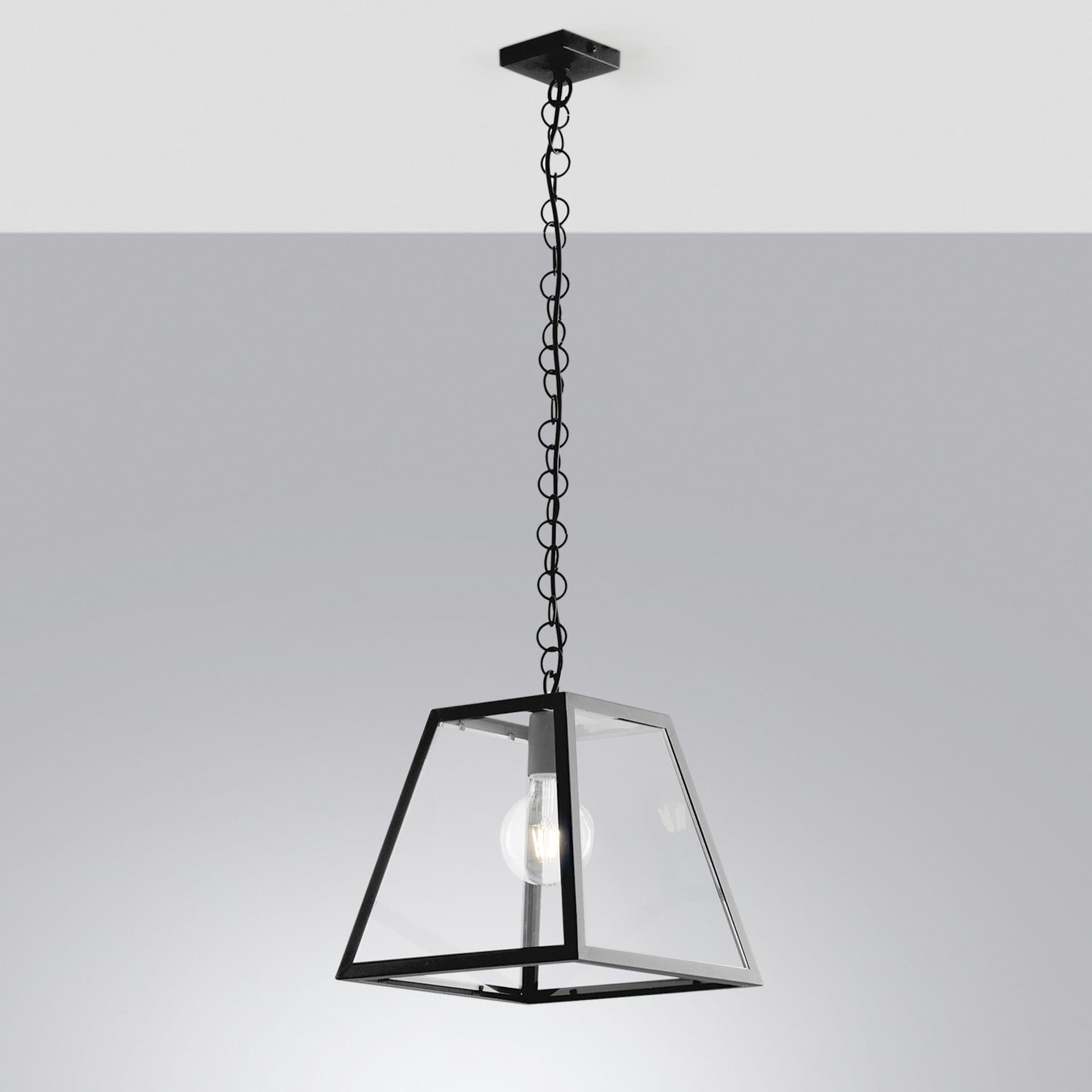SOSPENSIONE LEXINGTON NERA 1XE27 30X30X123,5CM - 2