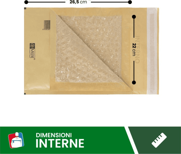 Cartospedia - Buste Postali Imbottite con Pluriball 22X26 cm (15/E) - 3