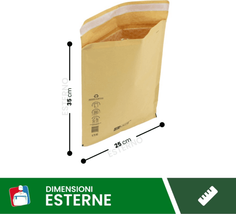 Cartospedia - Buste Postali Imbottite con Pluriball 24X33 cm (17/G) - 2