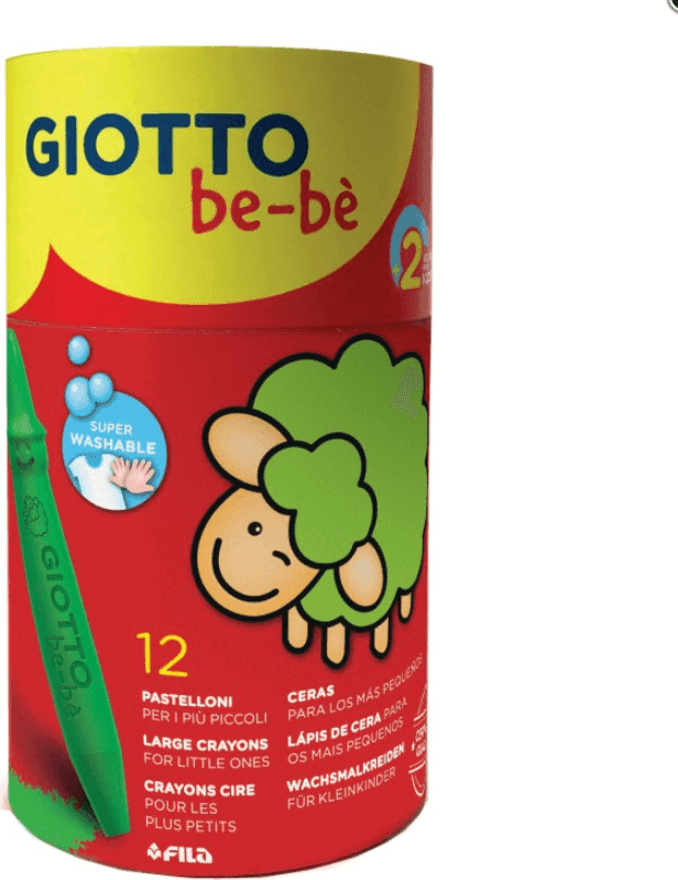 Giotto be-bè - Pastelloni a cera da 12 colori (F462100) - 2