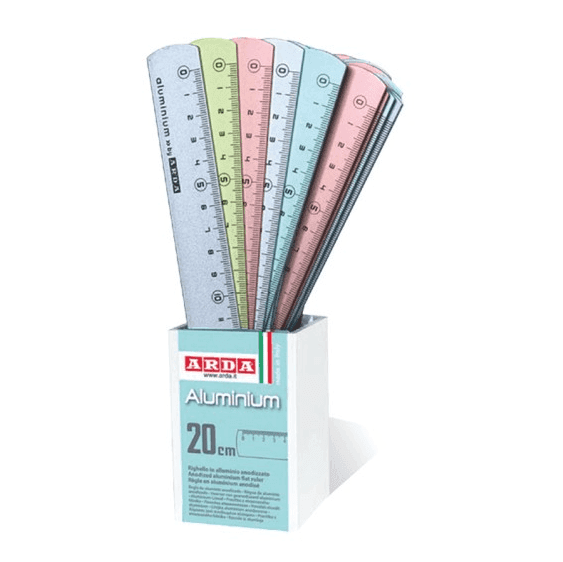 Arda - Righelli Frost in alluminio cm 20 colori Pastello - 2