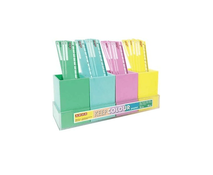 Arda - Righelli Keep Colour Pastel cm. 16 colori assortiti casuale - 2