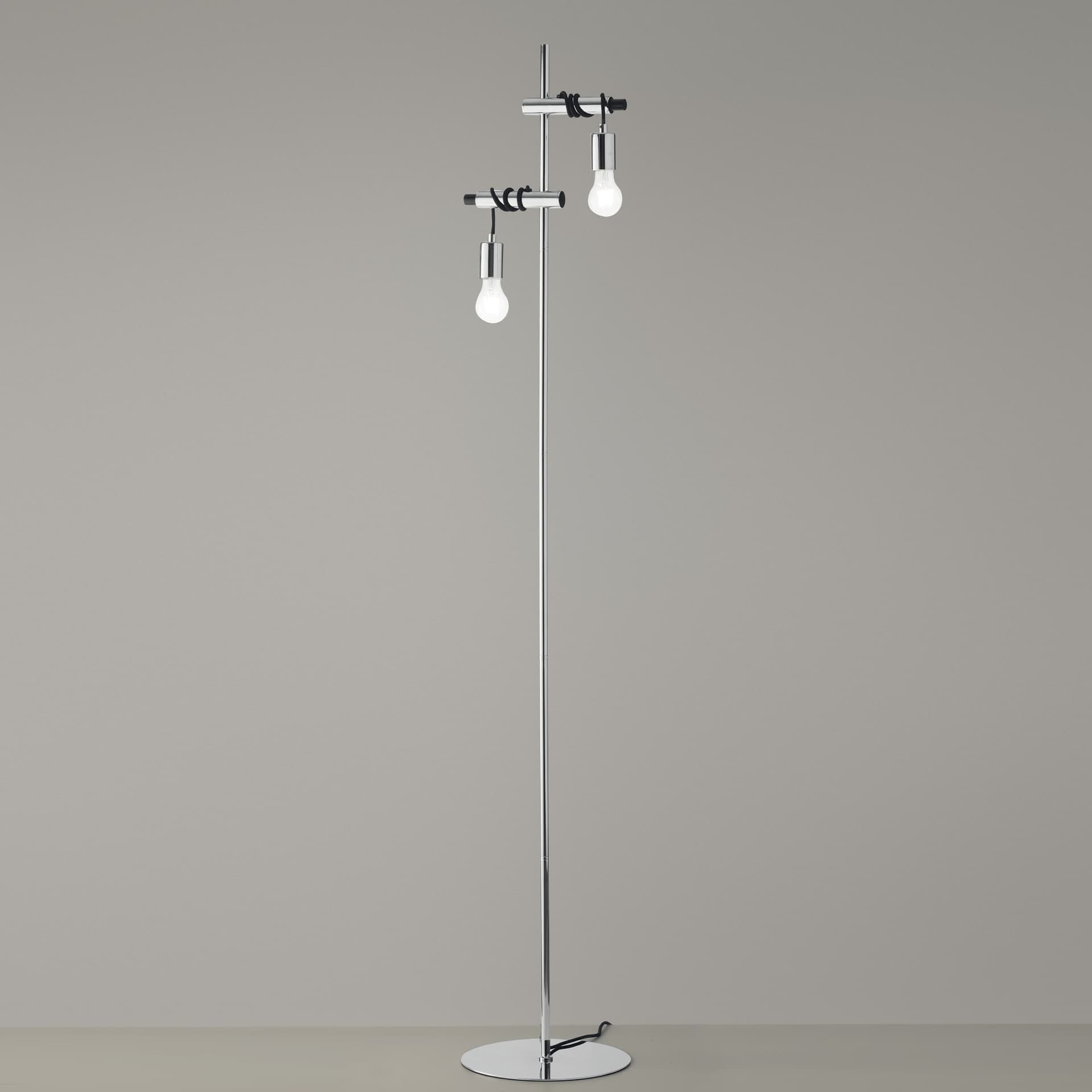 PIANTANA ADMIRAL CROMO 2XE27 30X165CM - 2