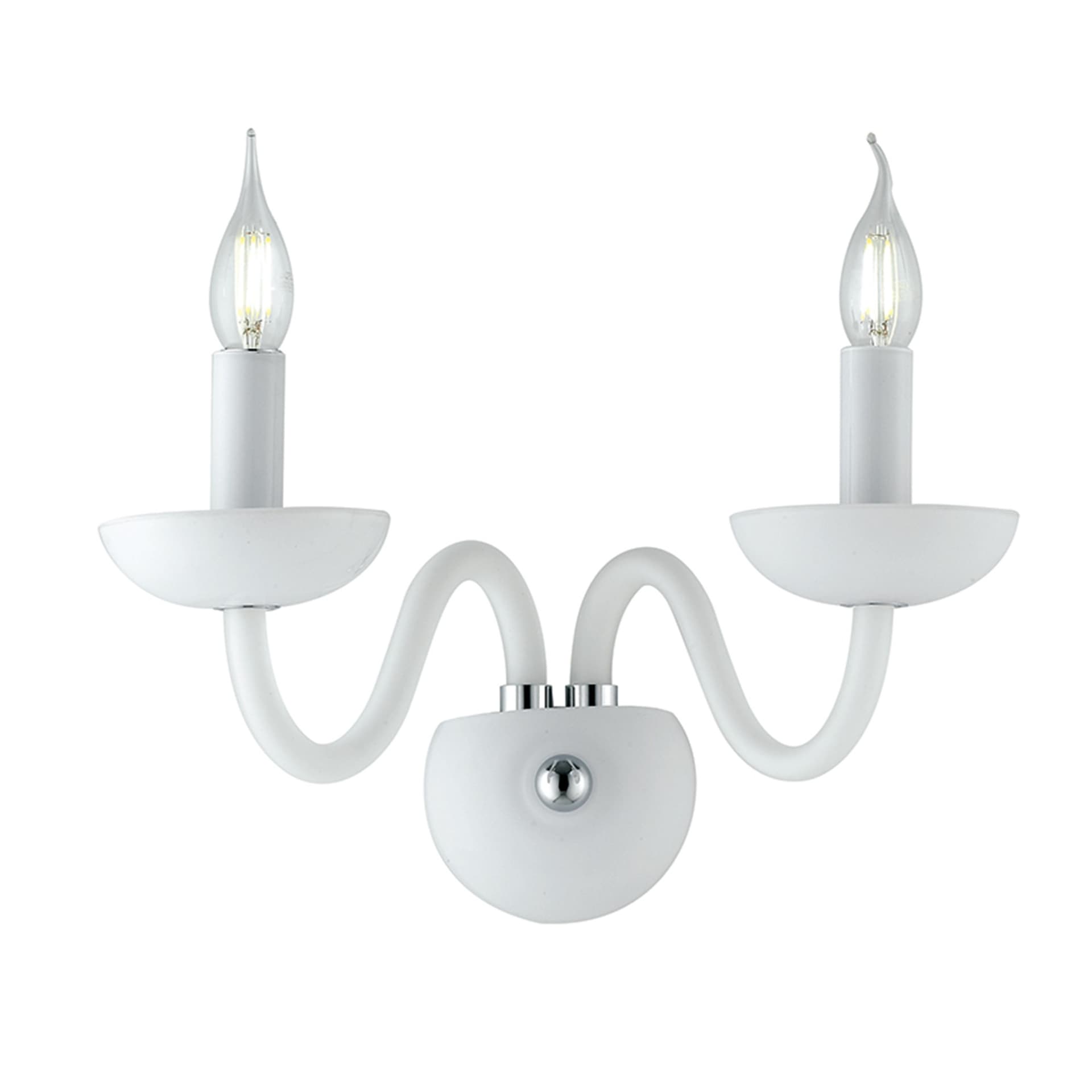 Applique Moderna Bracci a candelabro Nera o Bianca 2XE14 - 4