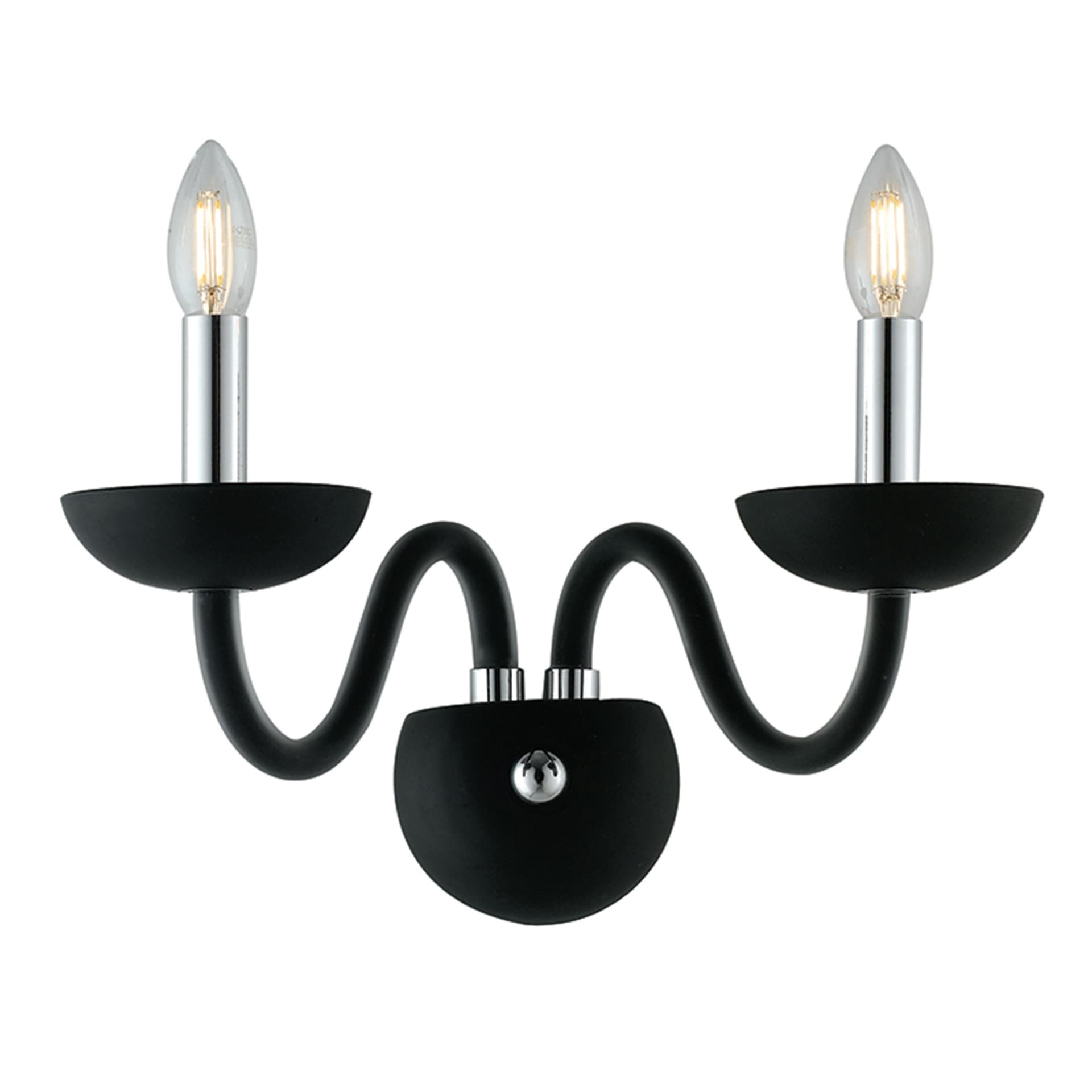 Applique Moderna Bracci a candelabro Nera o Bianca 2XE14 - 3