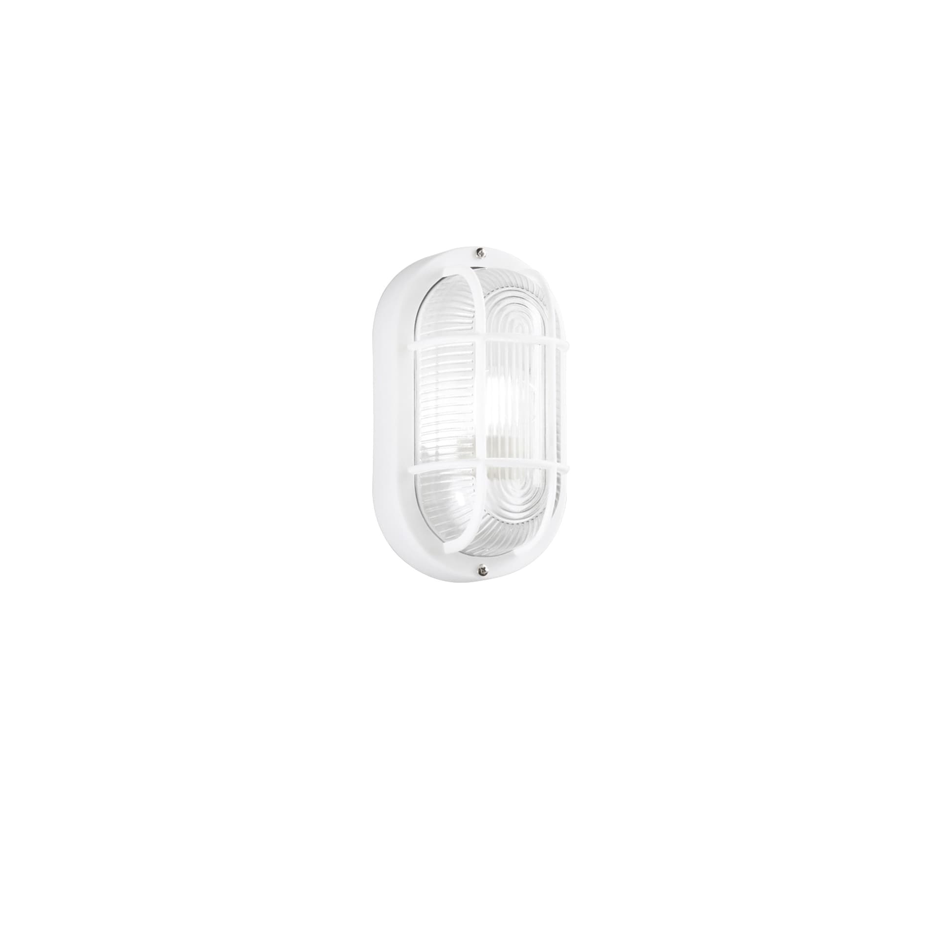 PLAFONIERA TURTLE BIANCA OVALE 1XE27 IP54 12X10,5X20,5CM