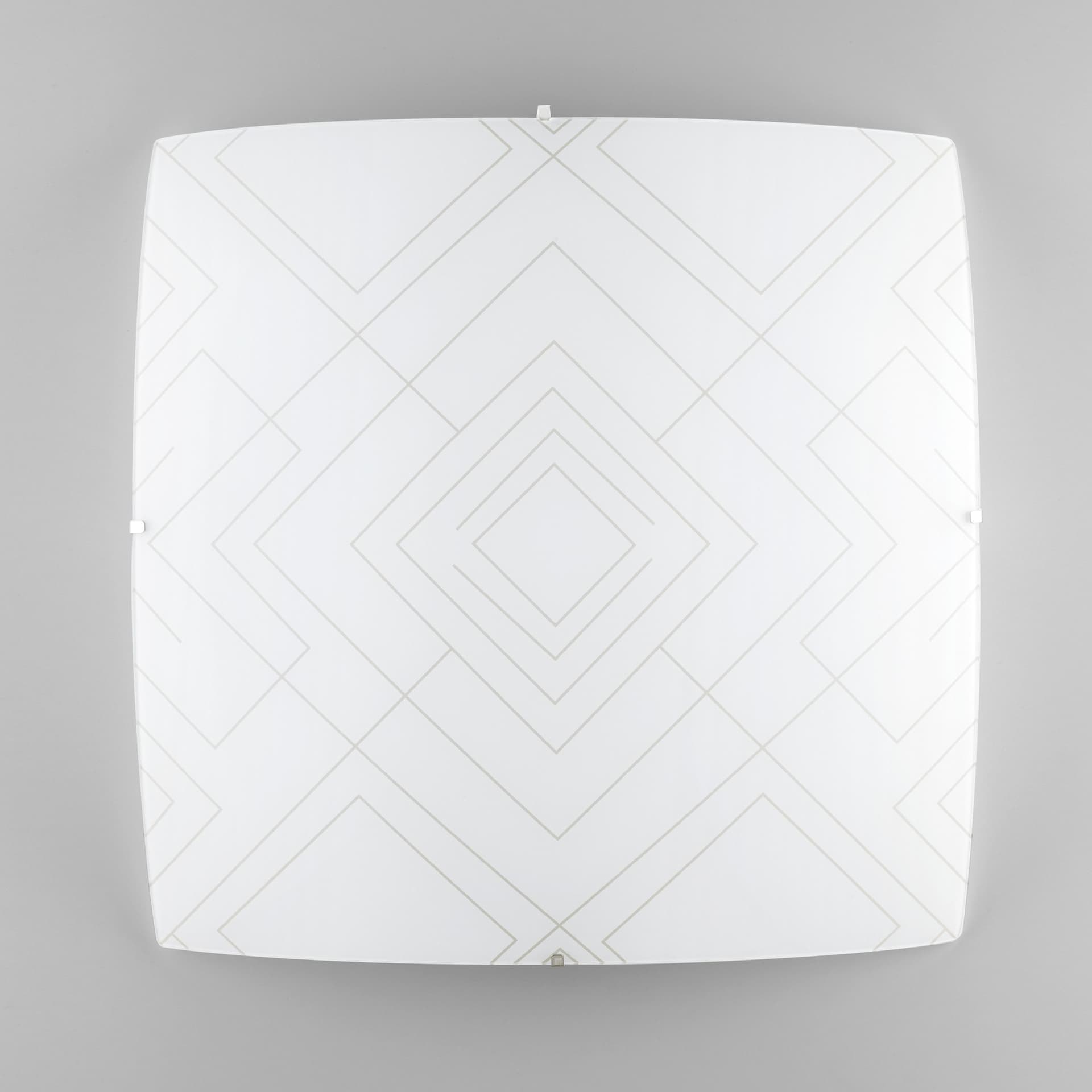PLAFONIERA VECTOR BIANCA/GRIGIA 4XE27 50X50X12CM - 2