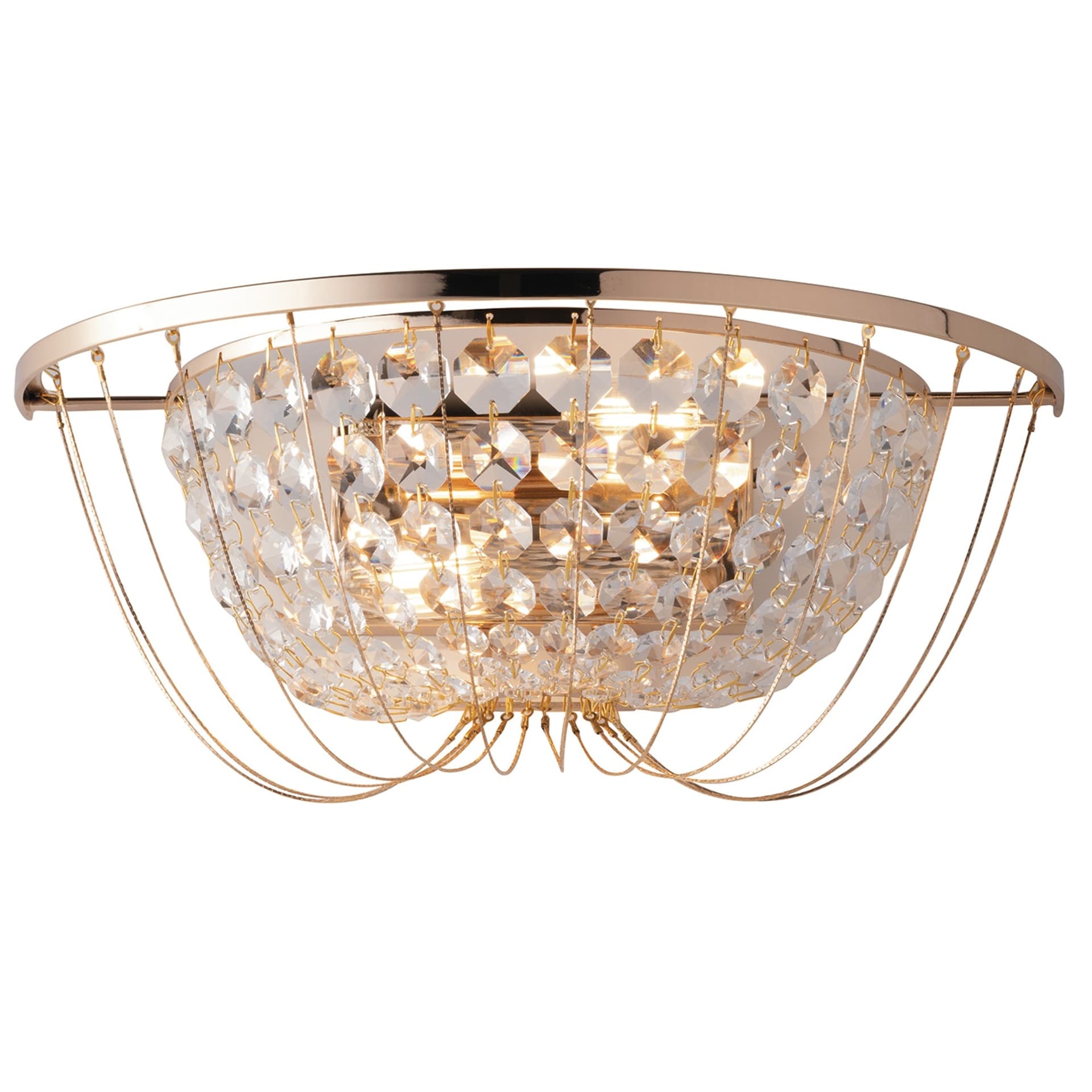 Applique Moderna con cristalli K9 2XE14 Oro o Cromo