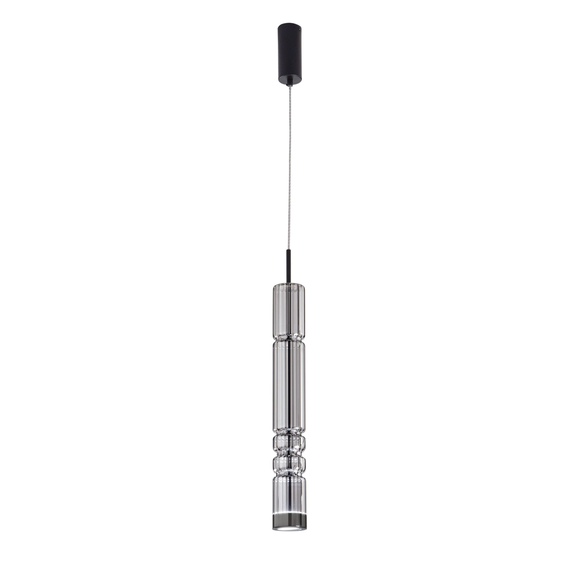 SOSPENSIONE LED CROOKES FUME' 8W 800LM 3000K 8X8X234CM