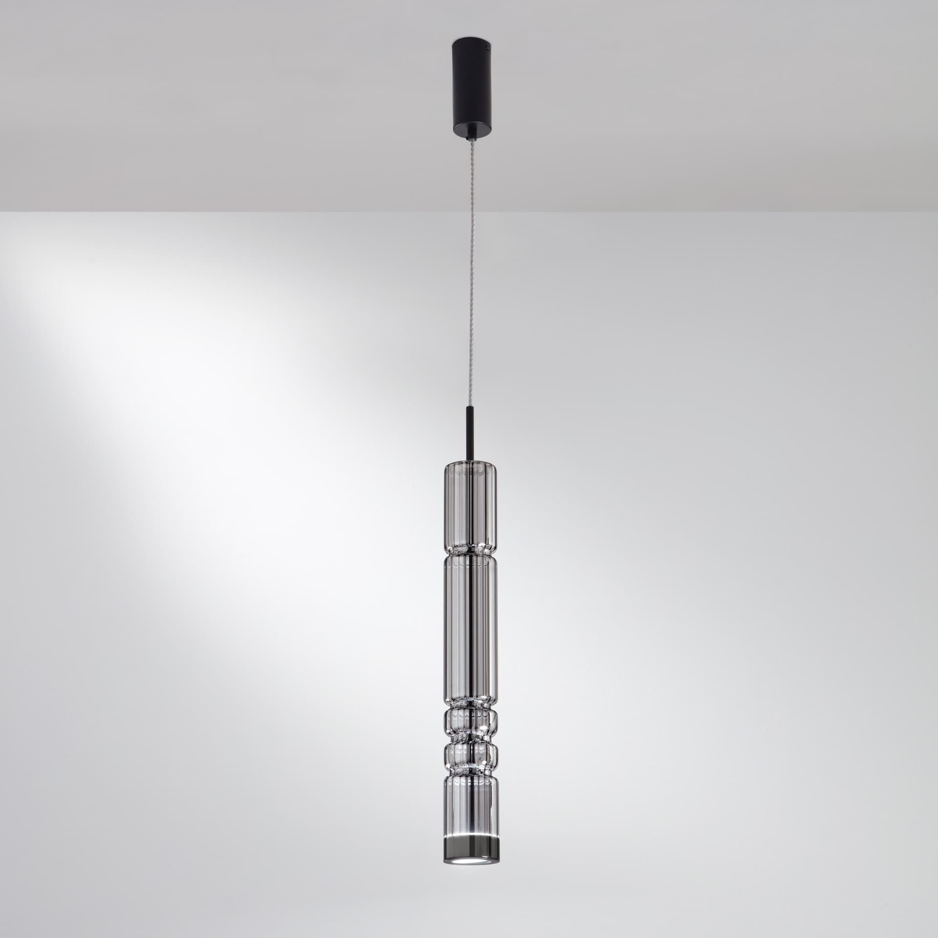 SOSPENSIONE LED CROOKES FUME' 8W 800LM 3000K 8X8X234CM - 2