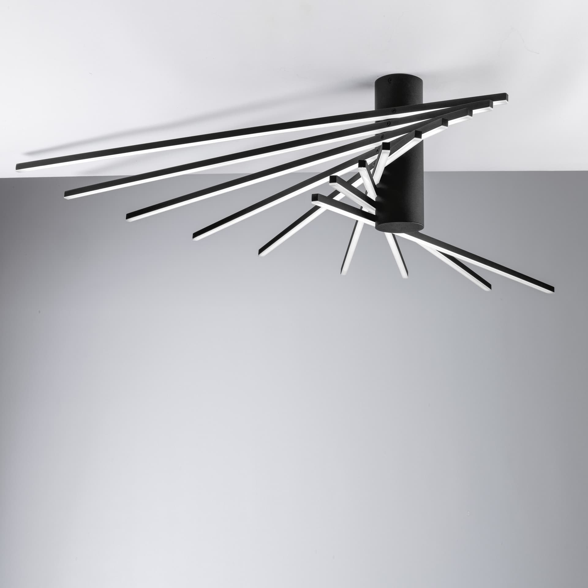PLAFONIERA LED SHANGHAI NERA 66W 9450LM 3000K 120X100X25CM - 2