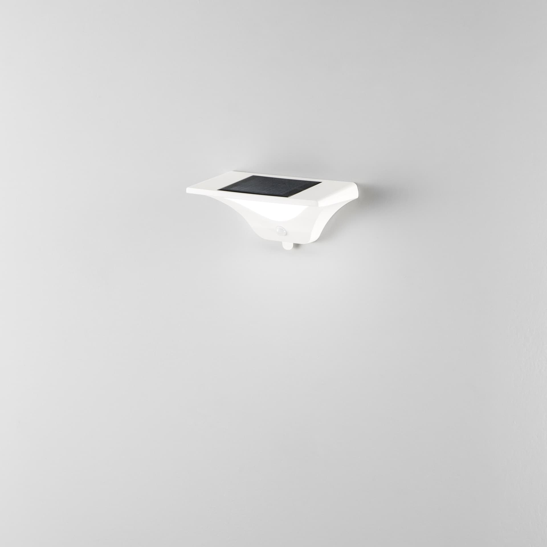 APPLIQUE LED SKYP BIANCA 3W 130LM 4000K CON PANNELLO SOLARE E SENSORE IP54 11,2X11,2X22,4CM - 2