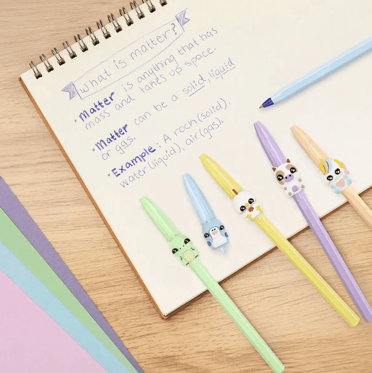 Bic - penne a sfera Cristal Smile Sweet kawaii inchiostro blu pz 5 - 2