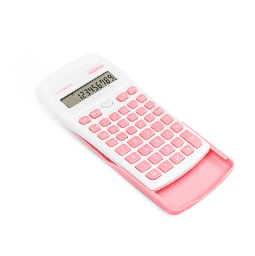 Osama - Calcolatrice scientifica OS 134/10 BeColor - bianco - tasti rosa - 2