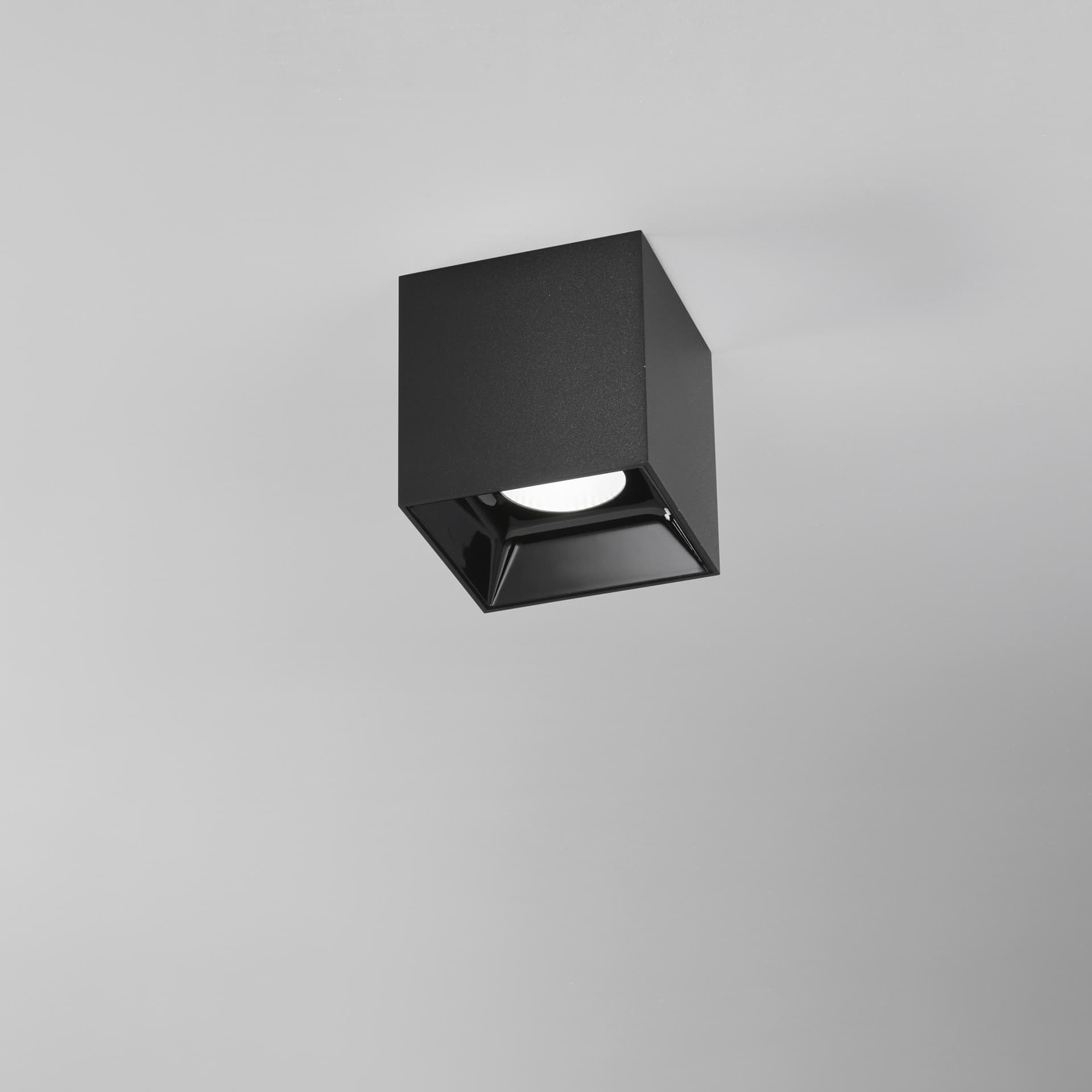 PLAFONIERA LED MIG NERA IN ACRILICO E ALLUMINIO 20W 2000LM 3000K ANTIABBAGLIAMENTO 11,5X11,5X11,6 CM - 2