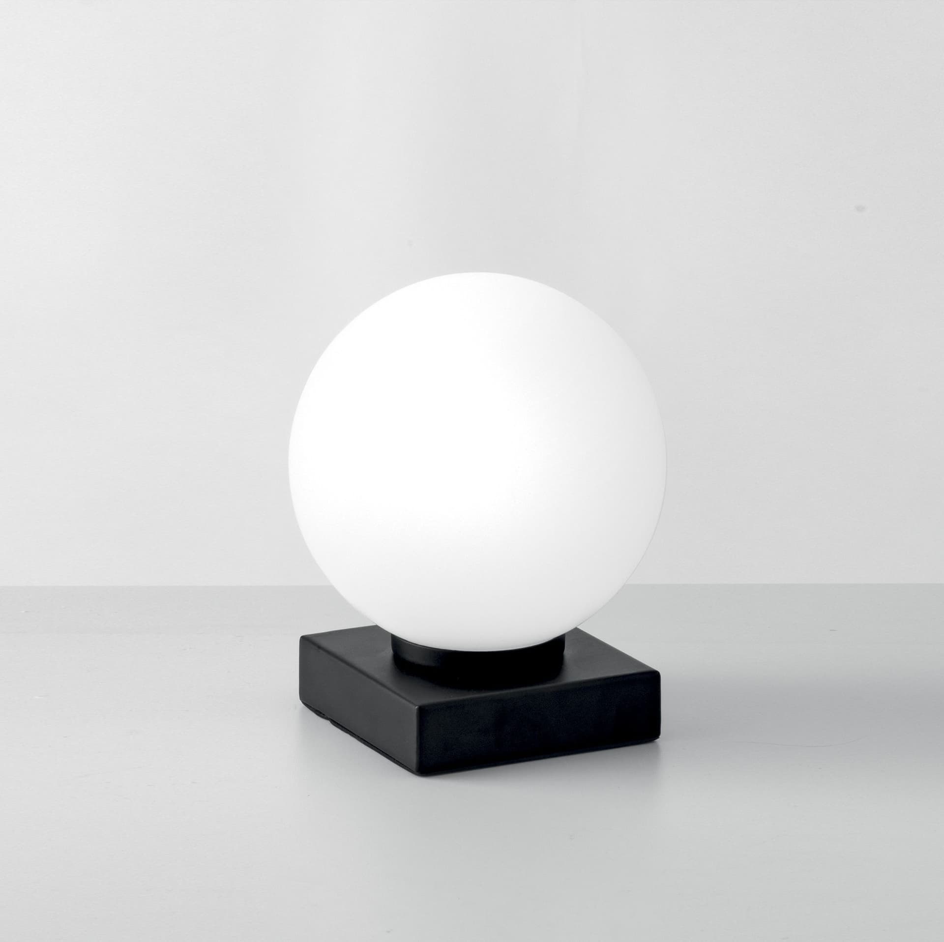 LUME ENOIRE NERO/OPALE 1XE14 14X14X17,5CM - 2