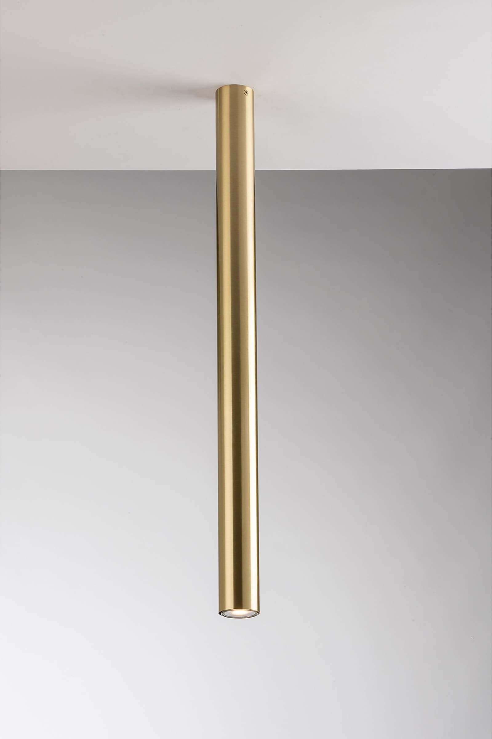 PLAFONIERA FLUKE TONDA ORO 1XGU10 5,5X5,5X75CM - 2