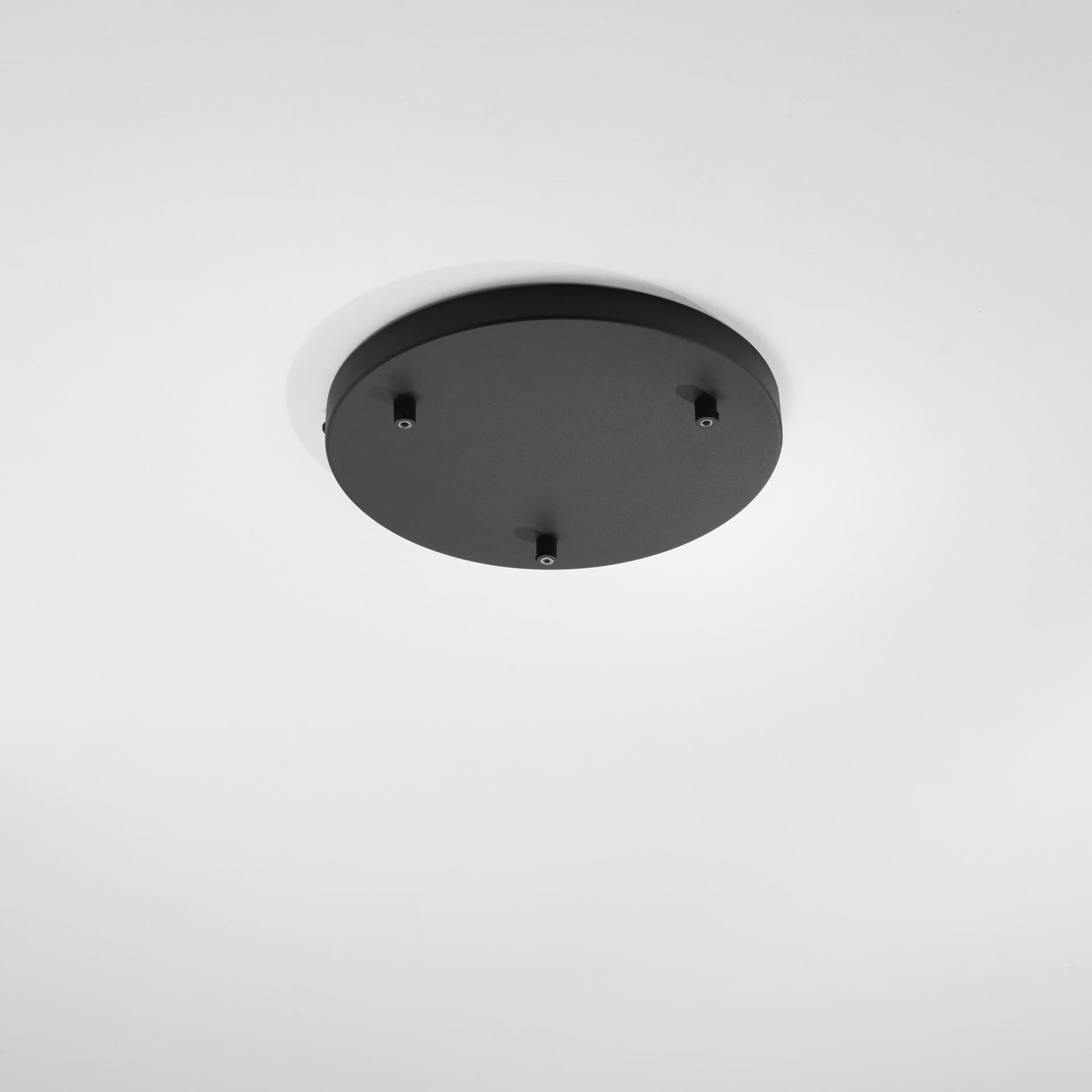 MONTATURA TONDA NERO A 3 FORI 32X4,1CM - 2