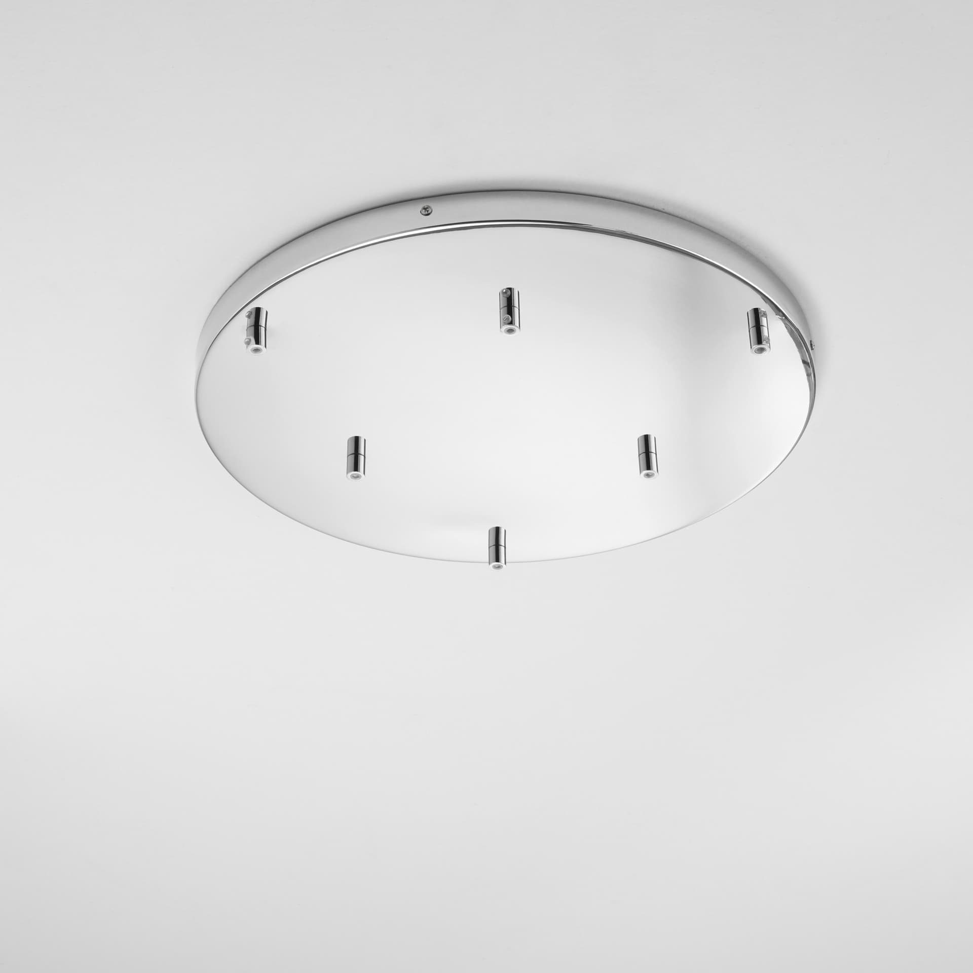 MONTATURA TONDA CROMO A 6 FORI 47X4,1CM - 2