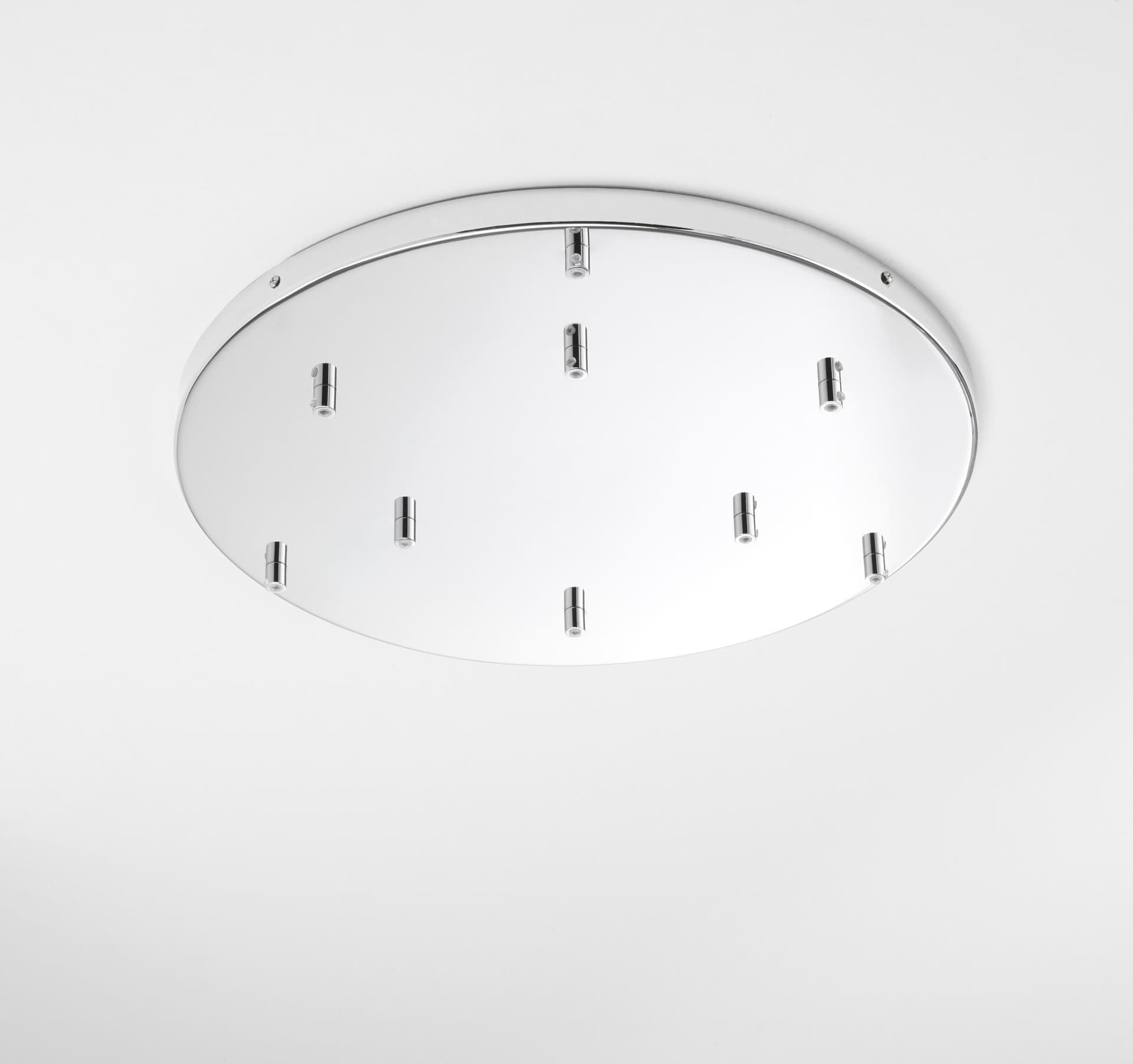 MONTATURA TONDA CROMO A 9 FORI 52X4,1CM - 2